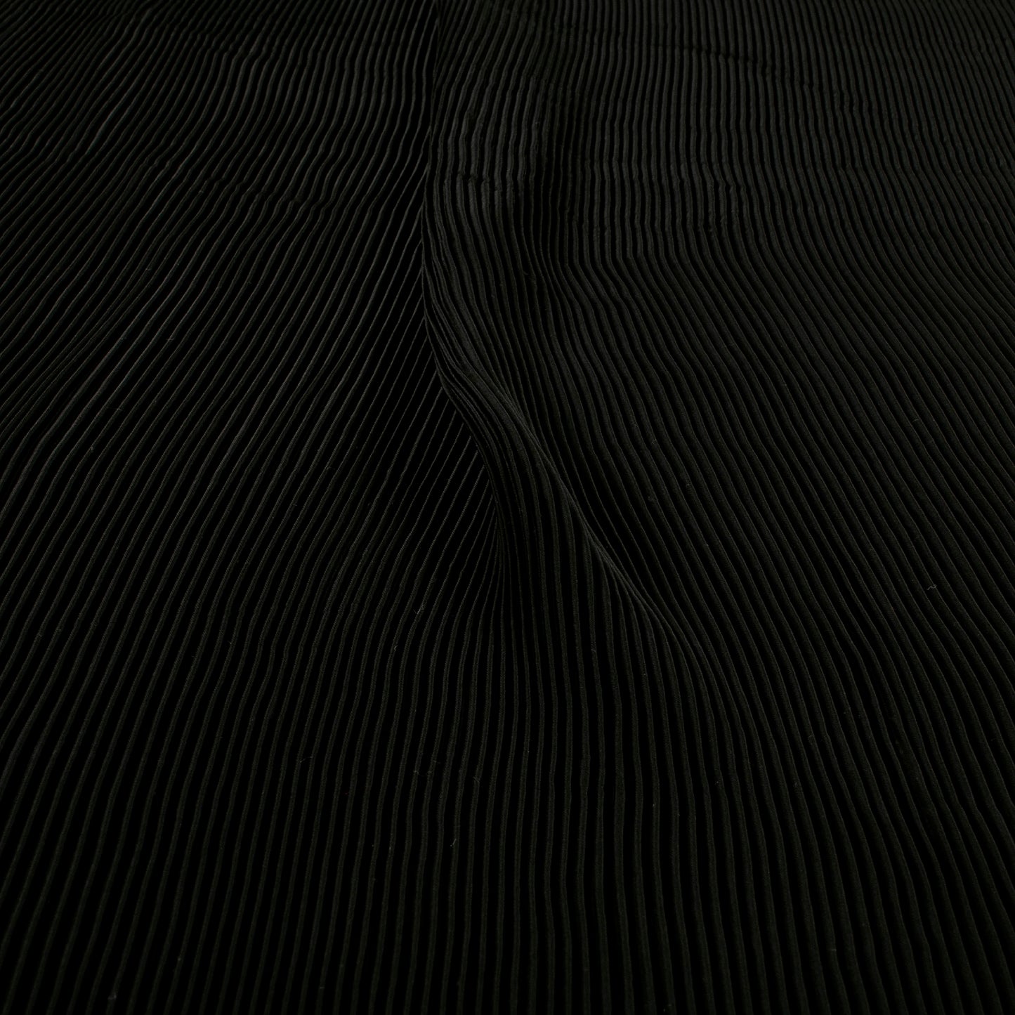 Classic Black Plain Pleated Imported Satin Fabric