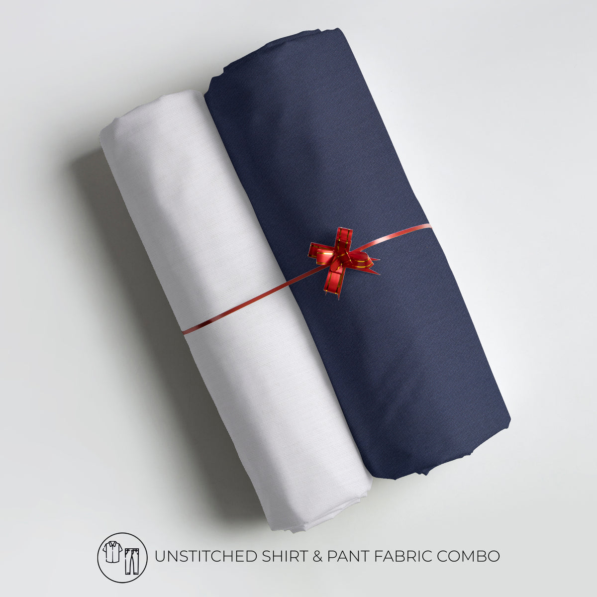 Men's Unstitched Shirt and Pant Fabric Combo in Gifting Case