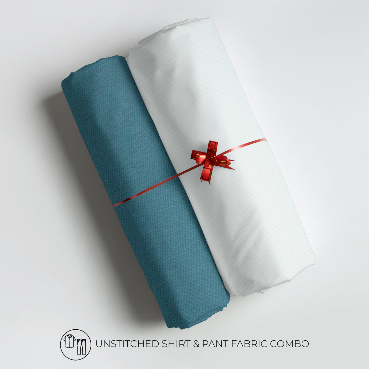 Men's Unstitched Shirt and Pant Fabric Combo in Gifting Case