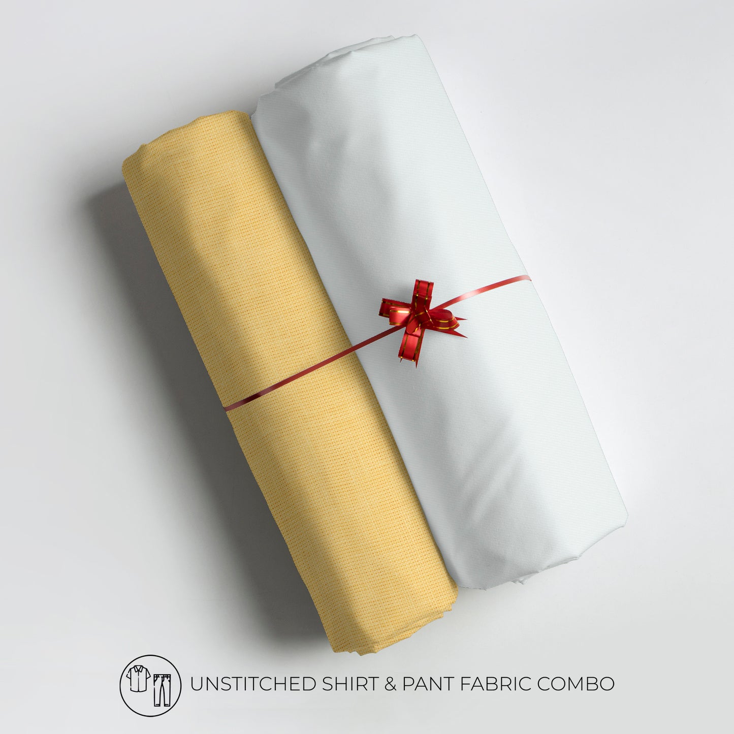 Men's Unstitched Shirt And Pant Fabric Combo In Gift Carrying Case