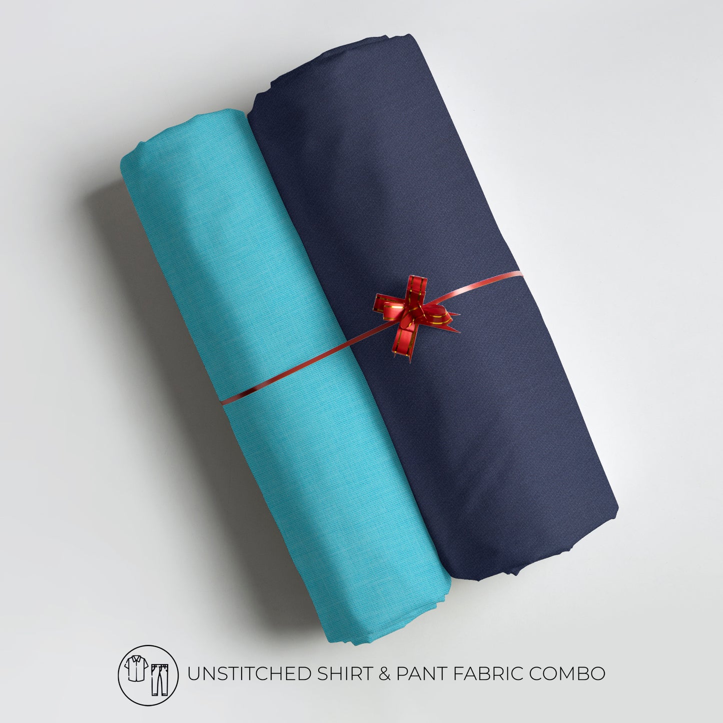 Men's Unstitched Shirt and Pant Fabric Combo in Gifting Case