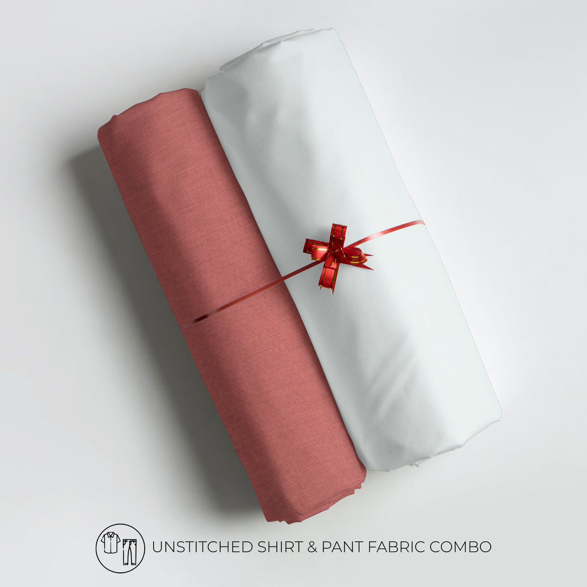 Men's Unstitched Shirt and Pant Fabric Combo in Gifting Case