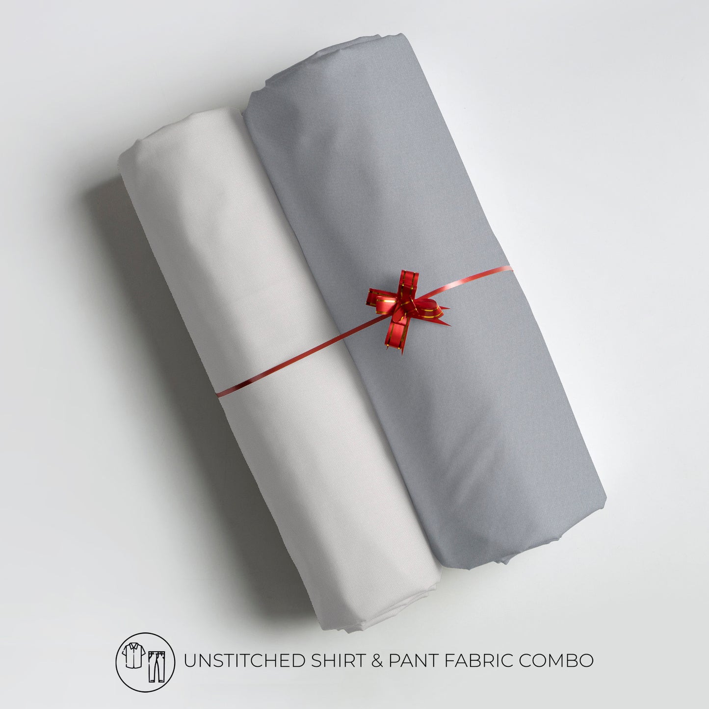 Men's Unstitched Shirt And Pant Fabric Combo In Gift Carrying Case