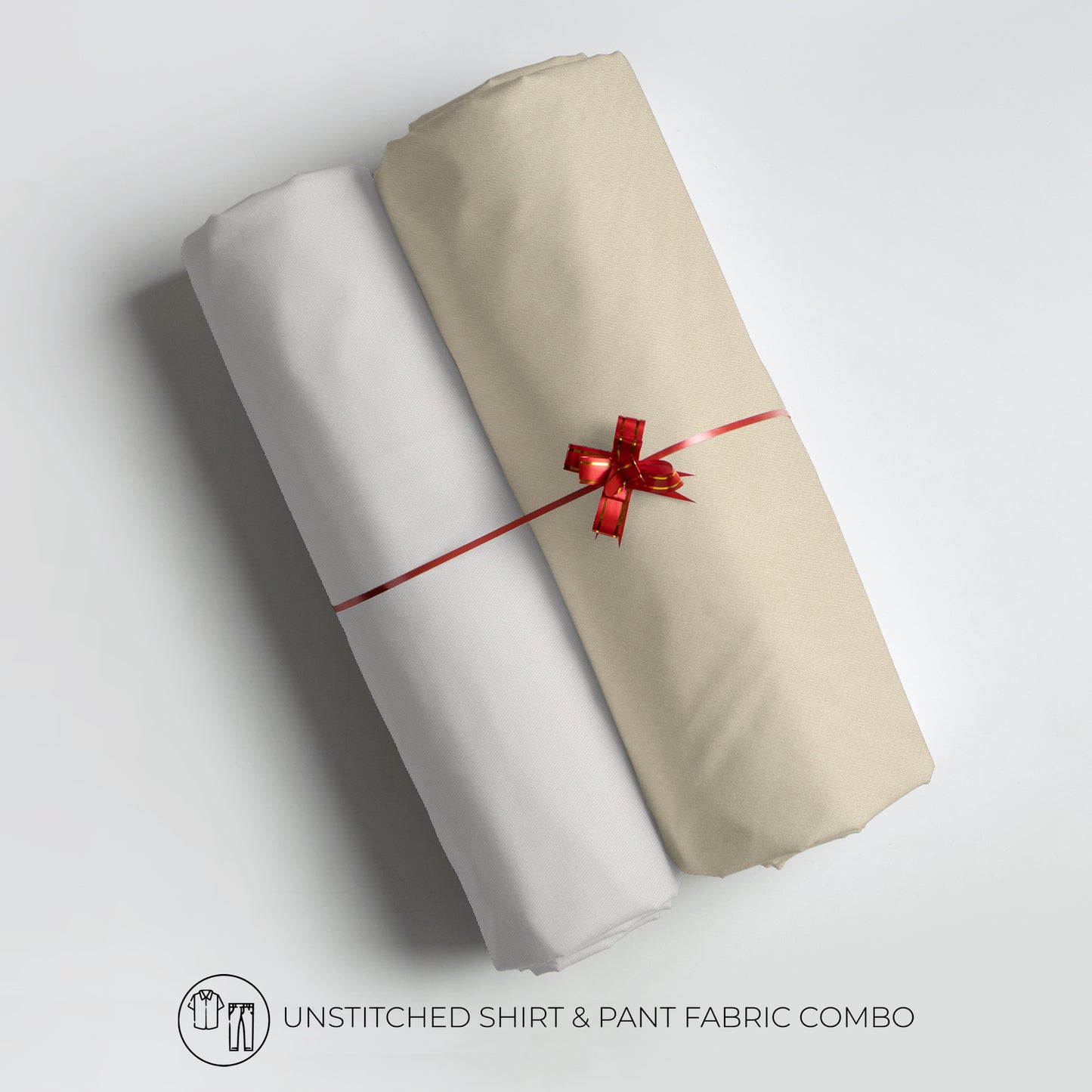 Men's Unstitched Shirt And Pant Fabric Combo In Gift Carrying Case