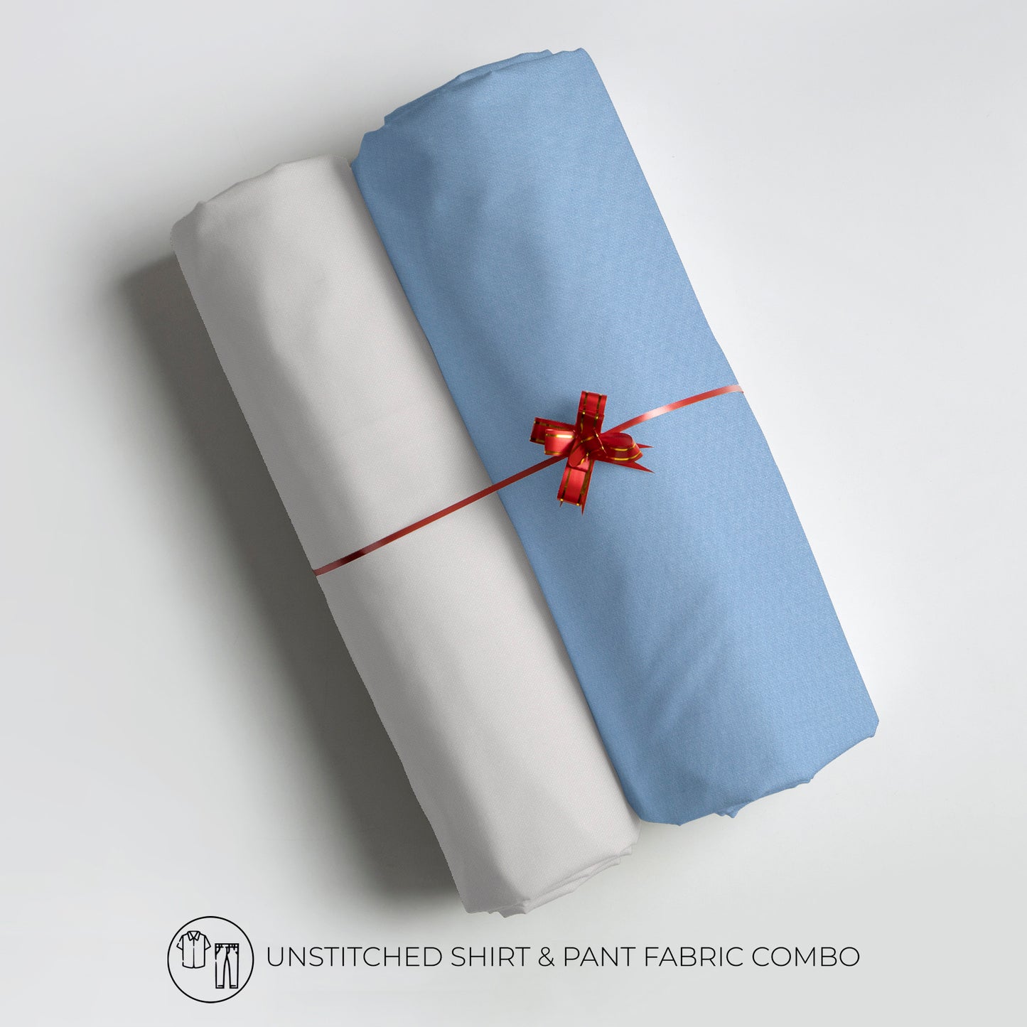 Men's Unstitched Shirt And Pant Fabric Combo In Gift Carrying Case