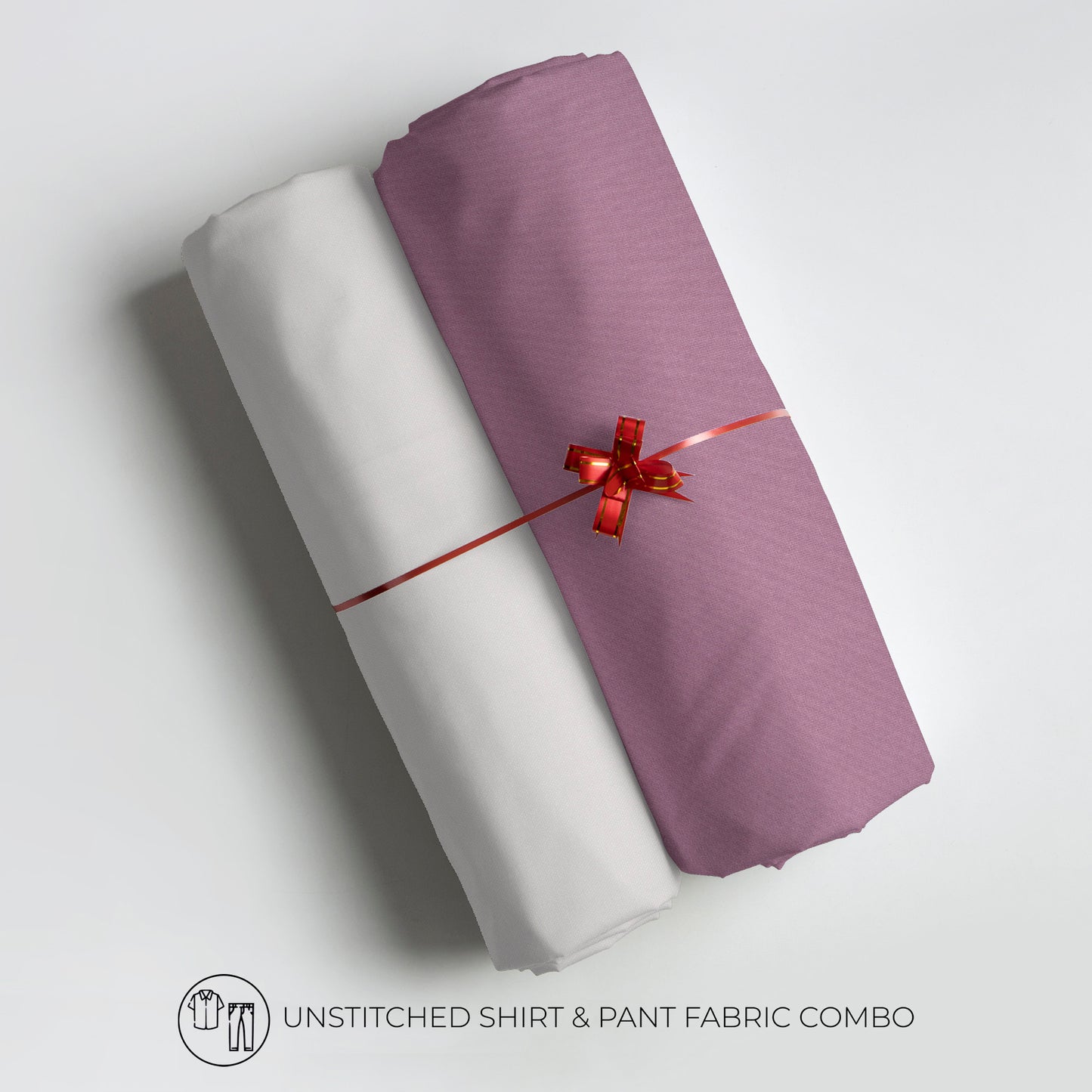 Men's Unstitched Shirt And Pant Fabric Combo In Gift Carrying Case