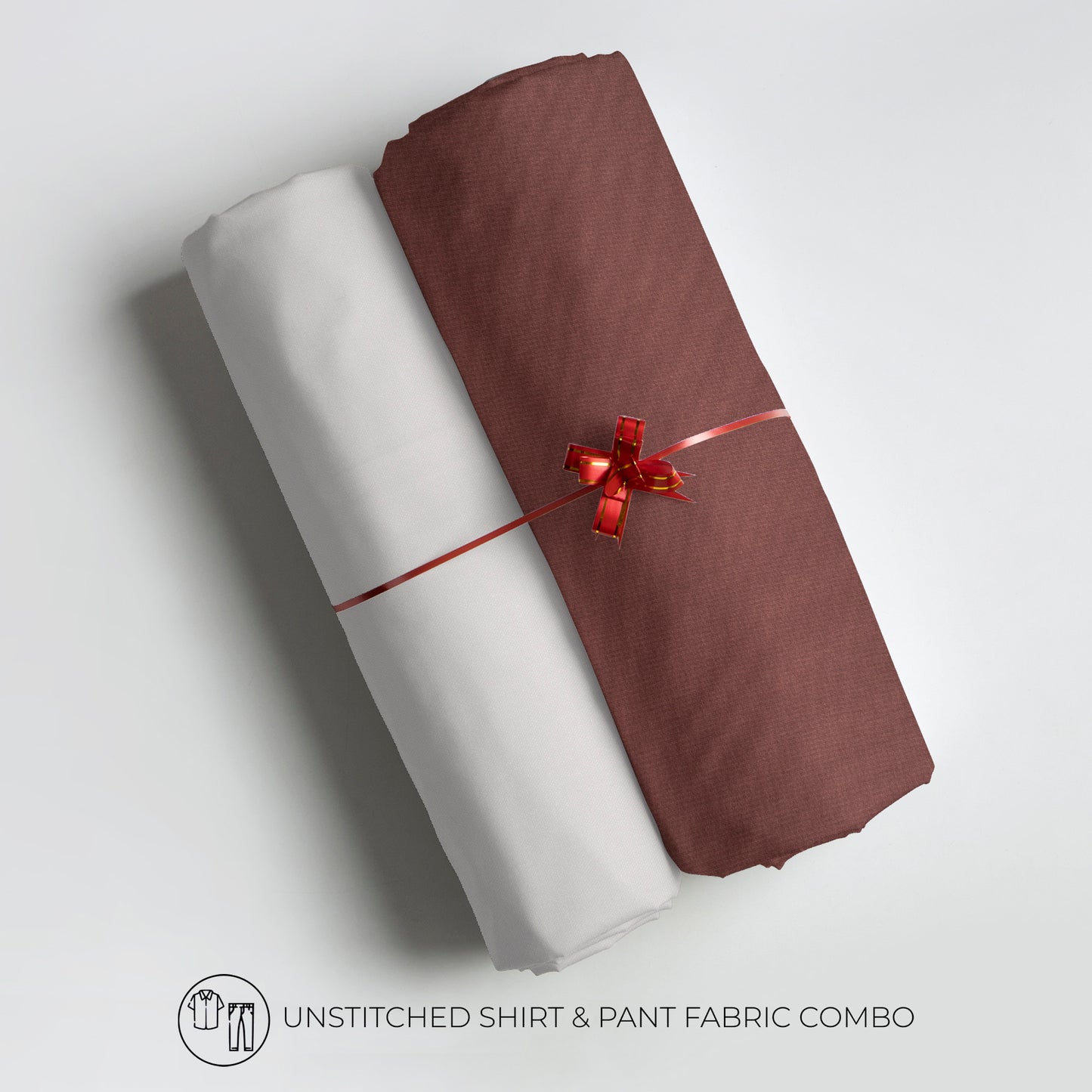 Men's Unstitched Shirt And Pant Fabric Combo In Gift Carrying Case