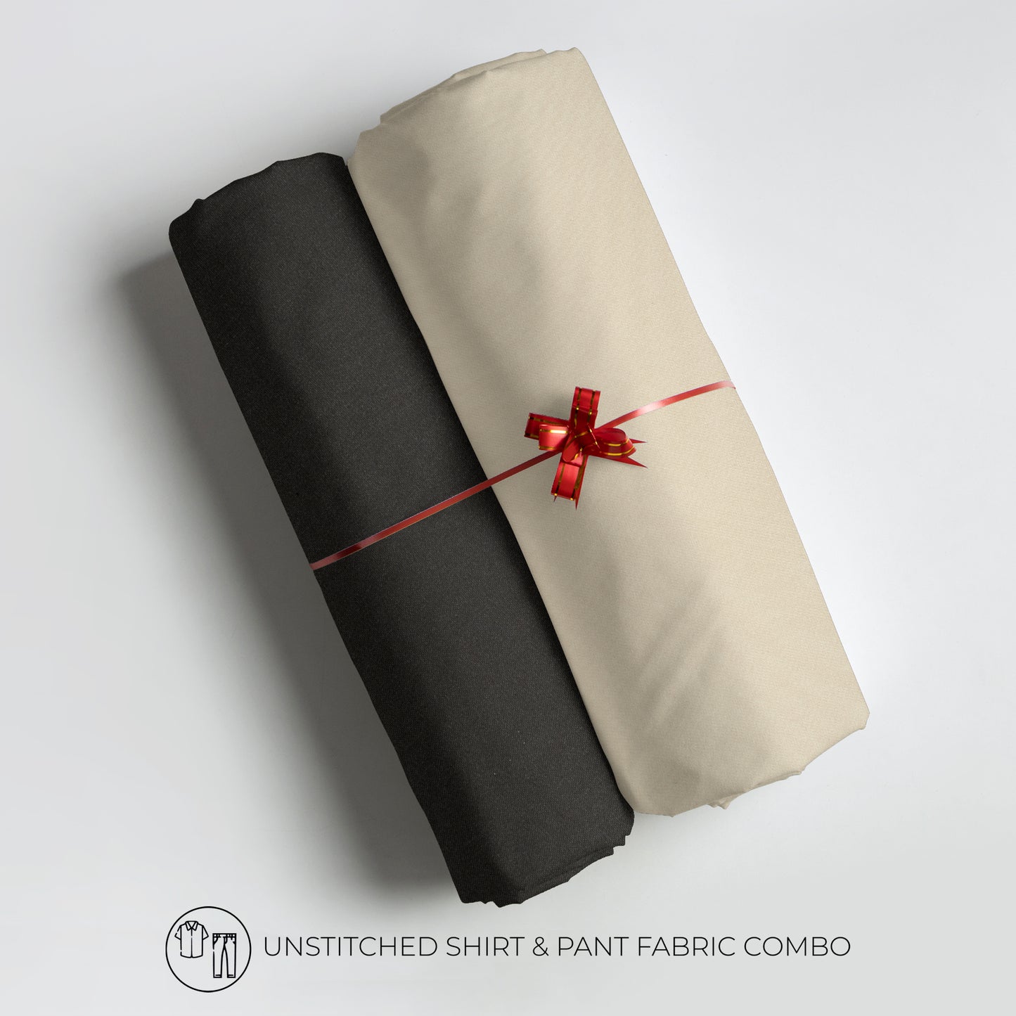 Men's Unstitched Shirt And Pant Fabric Combo In Gift Carrying Case