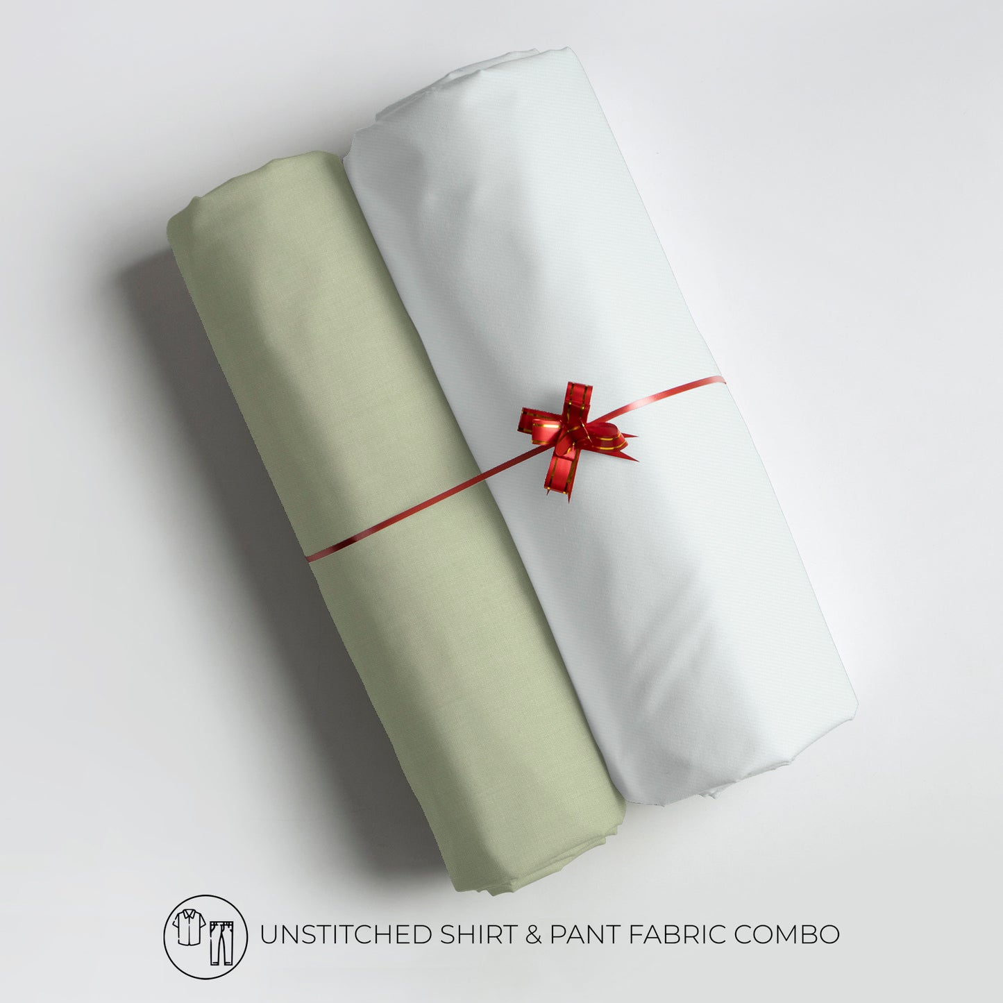 Men's Unstitched Shirt And Pant Fabric Combo In Gift Carrying Case