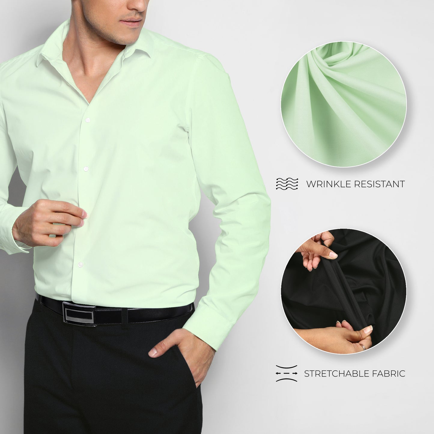 Men's Unstitched Shirt and Pant Fabric Combo in Gifting Case