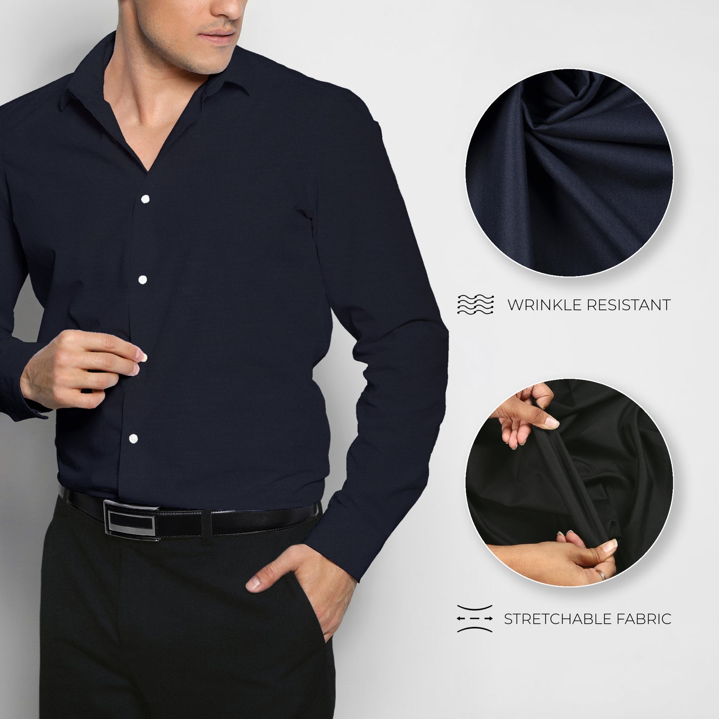 Men's Unstitched Shirt and Pant Fabric Combo in Gifting Case