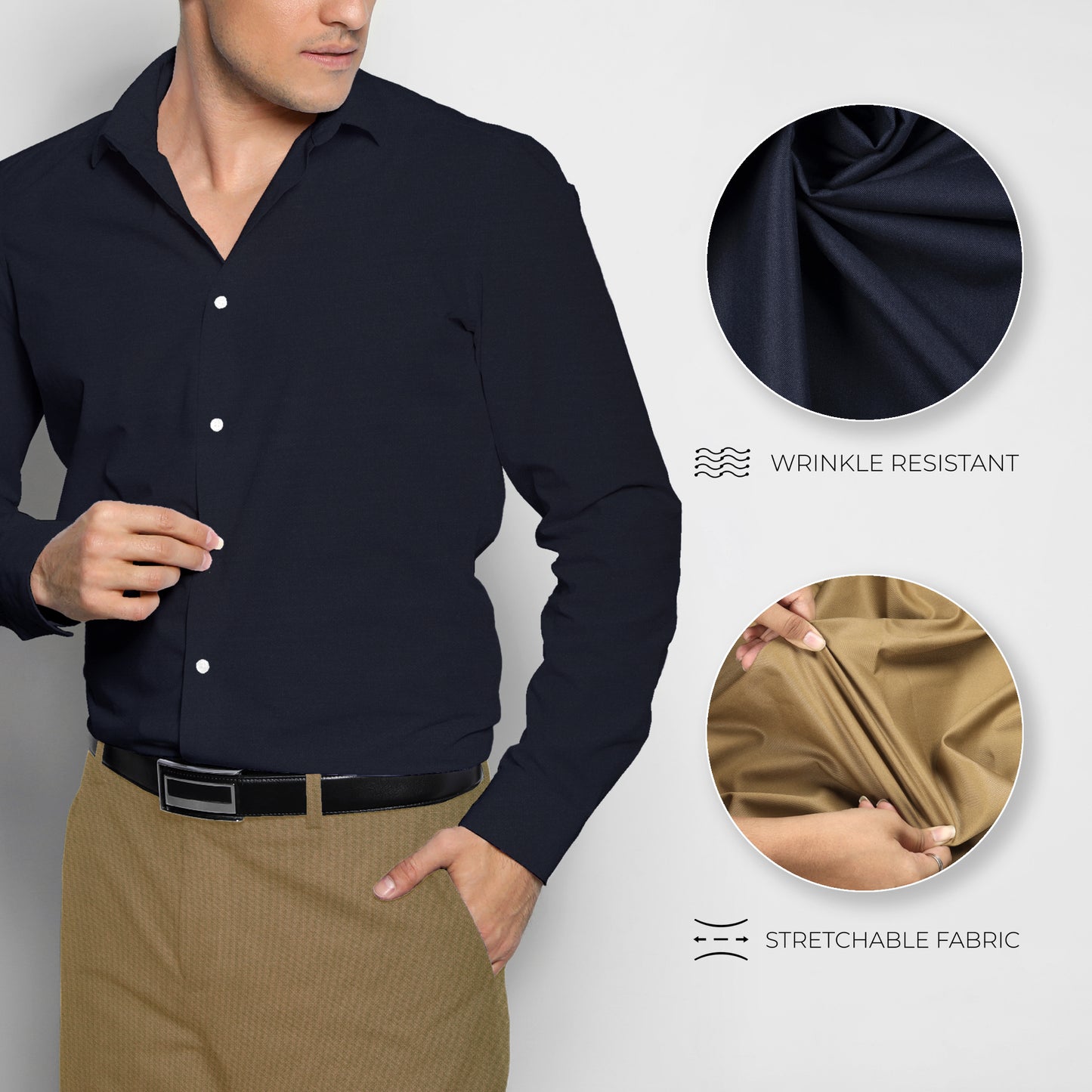 Men's Unstitched Shirt and Pant Fabric Combo in Gifting Case