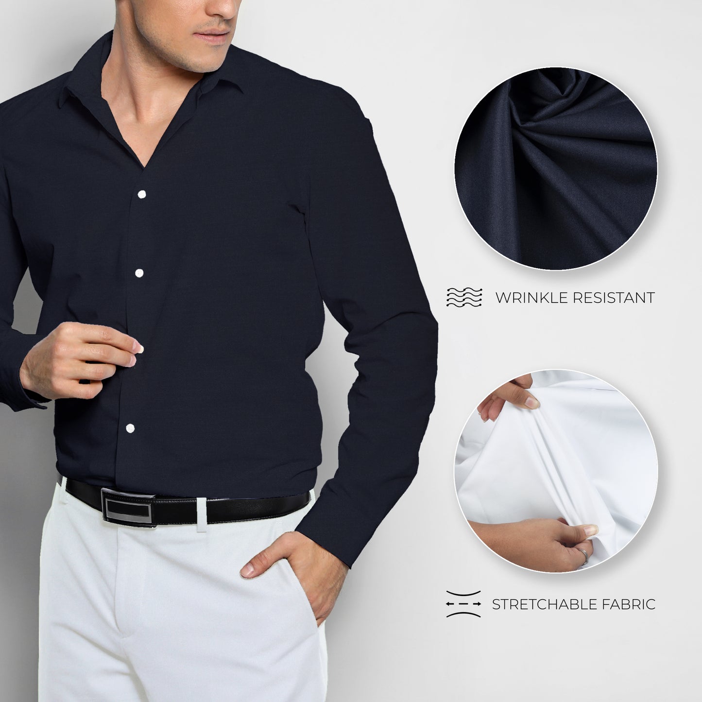 Men's Unstitched Shirt and Pant Fabric Combo in Gifting Case