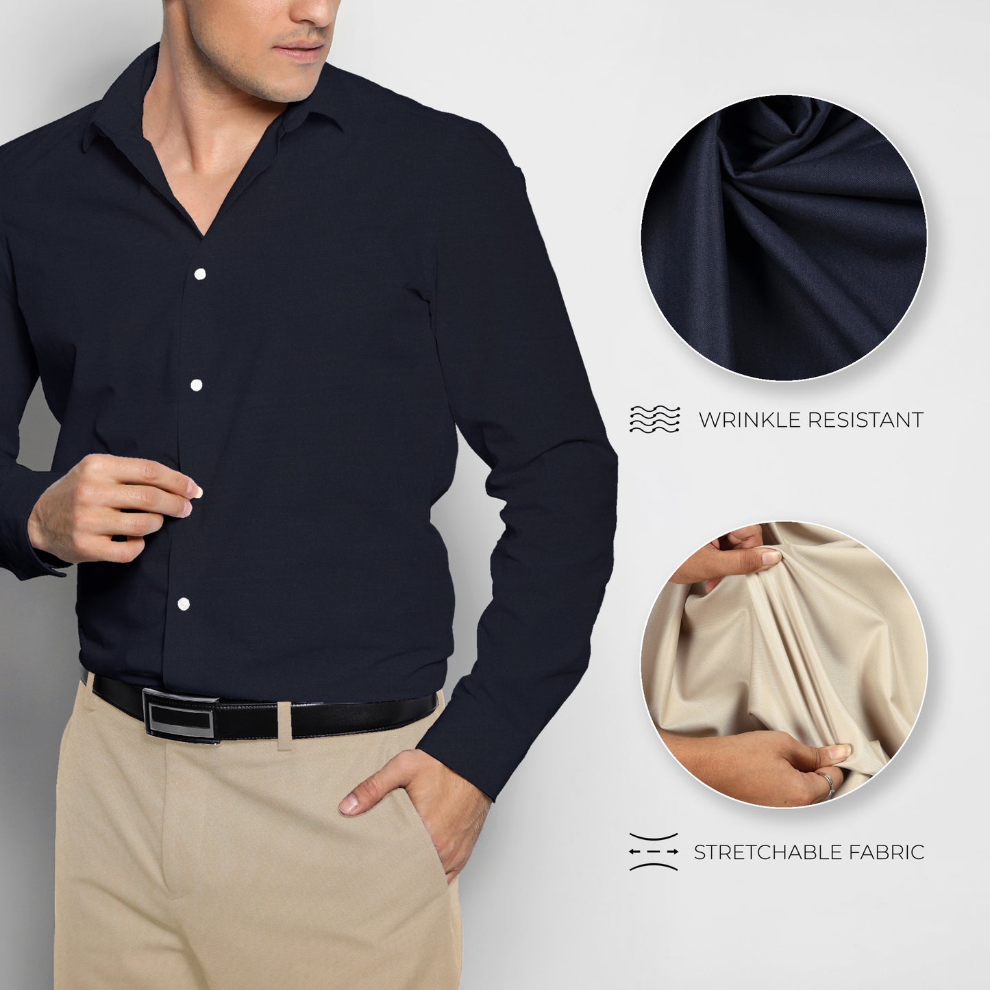 Men's Unstitched Shirt and Pant Fabric Combo in Gifting Case