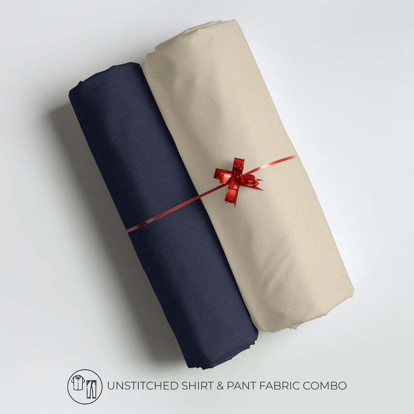 Men's Unstitched Shirt and Pant Fabric Combo in Gifting Case