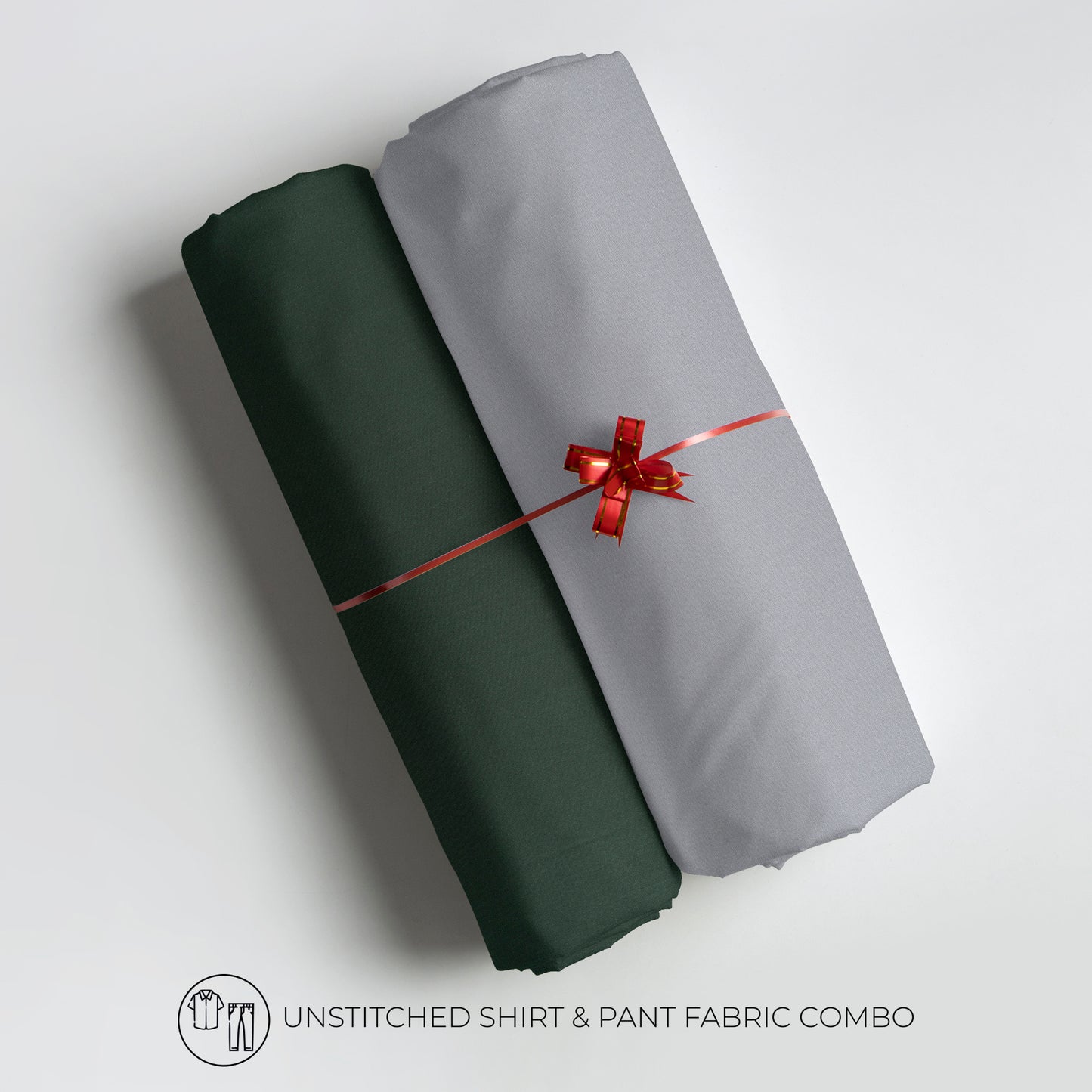 Men's Unstitched Shirt And Pant Fabric Combo In Gift Carrying Case