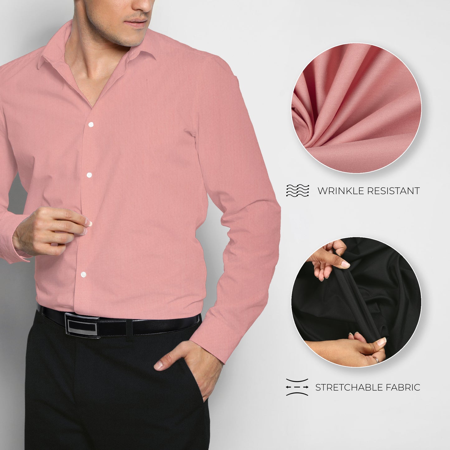 Men's Unstitched Shirt and Pant Fabric Combo in Gifting Case
