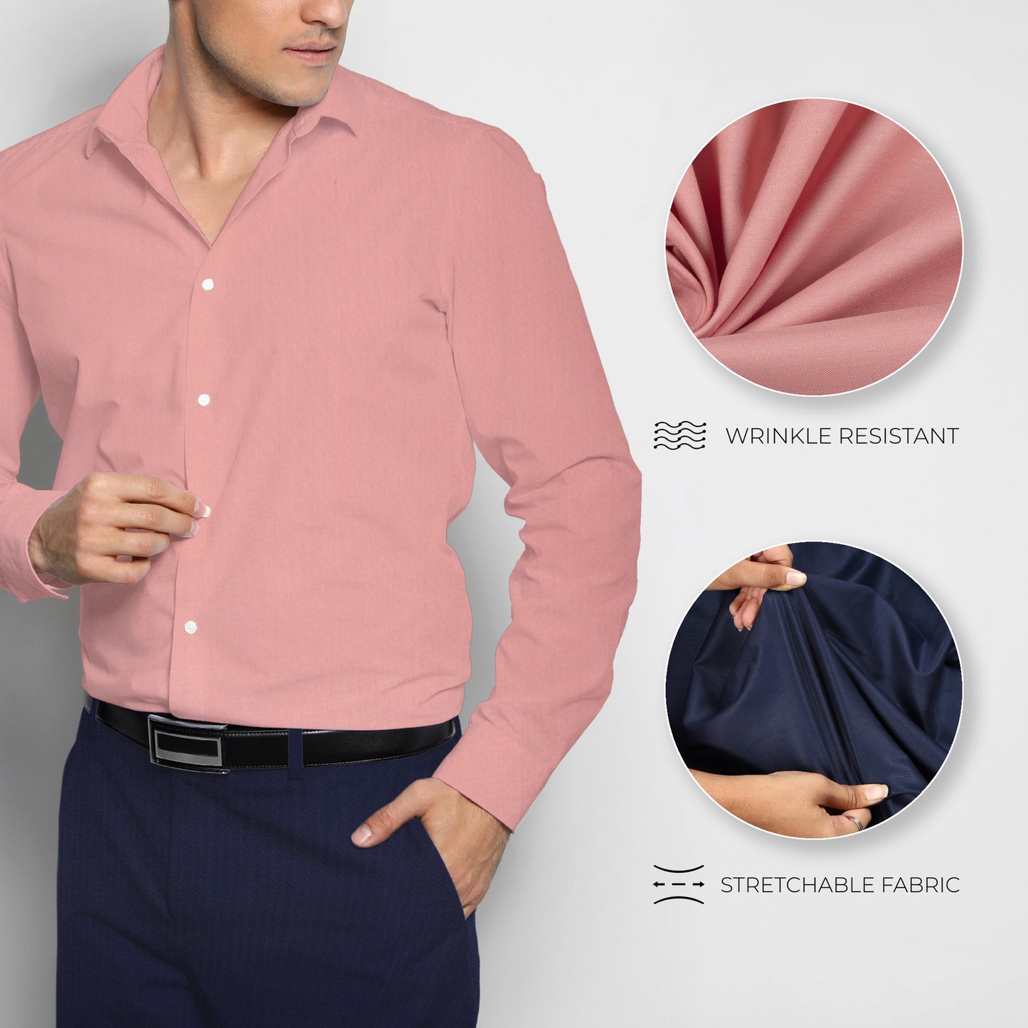 Men's Unstitched Shirt and Pant Fabric Combo in Gifting Case