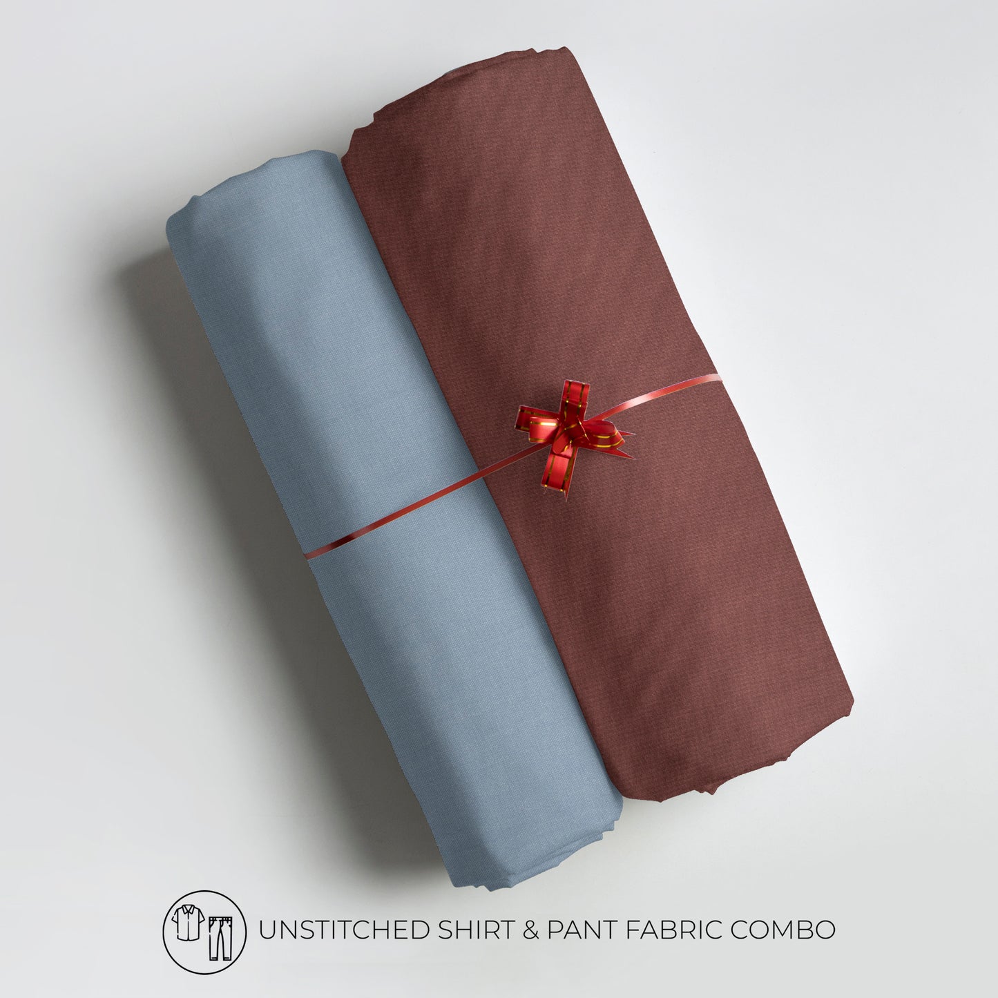 Men's Unstitched Shirt And Pant Fabric Combo In Gift Carrying Case