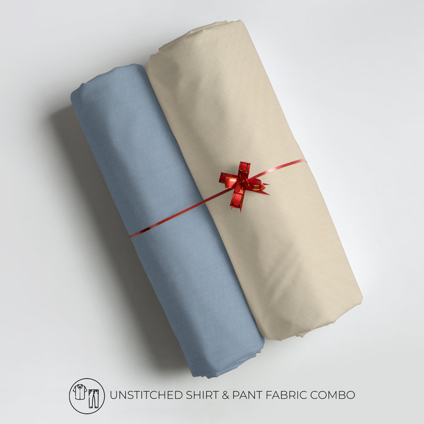 Men's Unstitched Shirt And Pant Fabric Combo In Gift Carrying Case