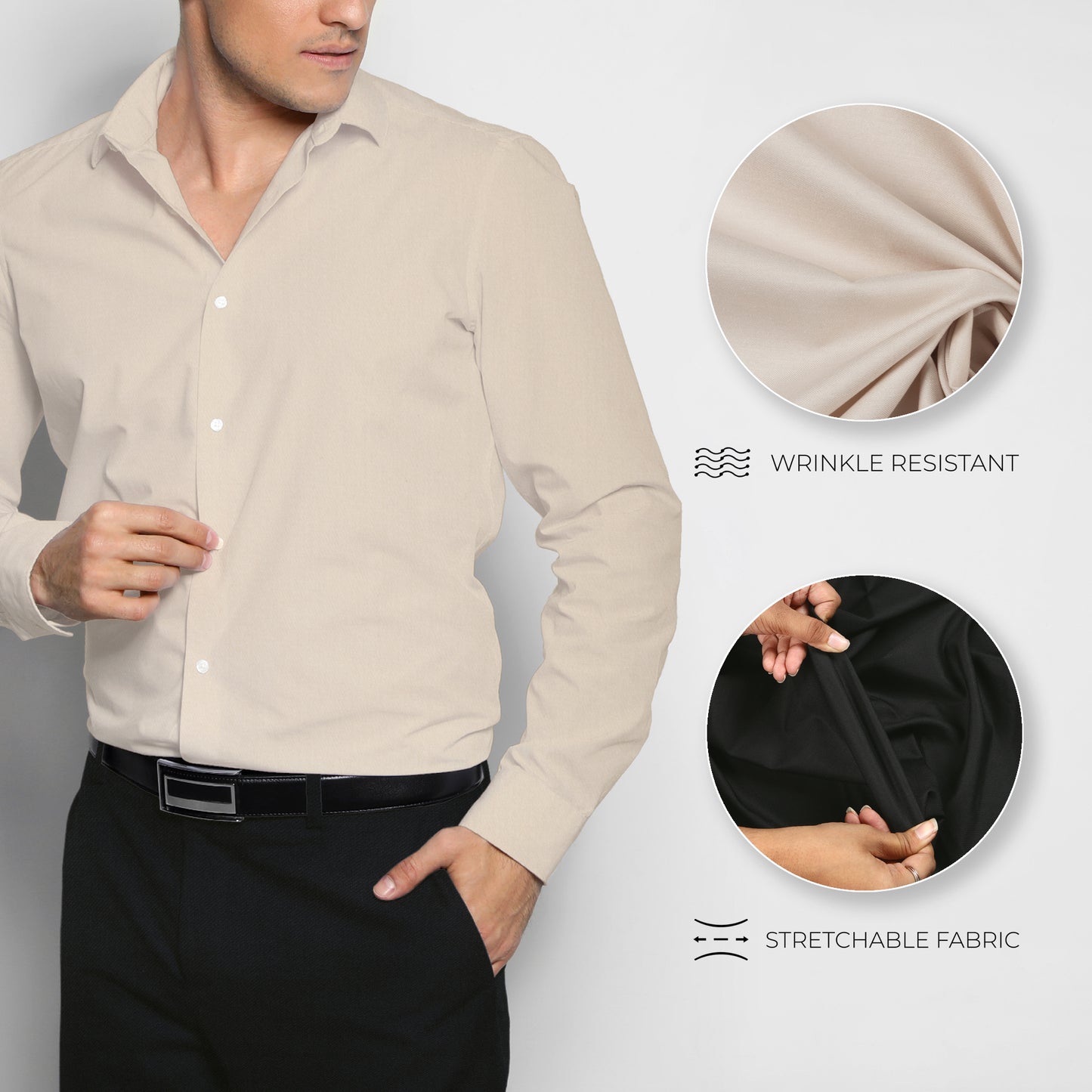 Men's Unstitched Shirt and Pant Fabric Combo in Gifting Case