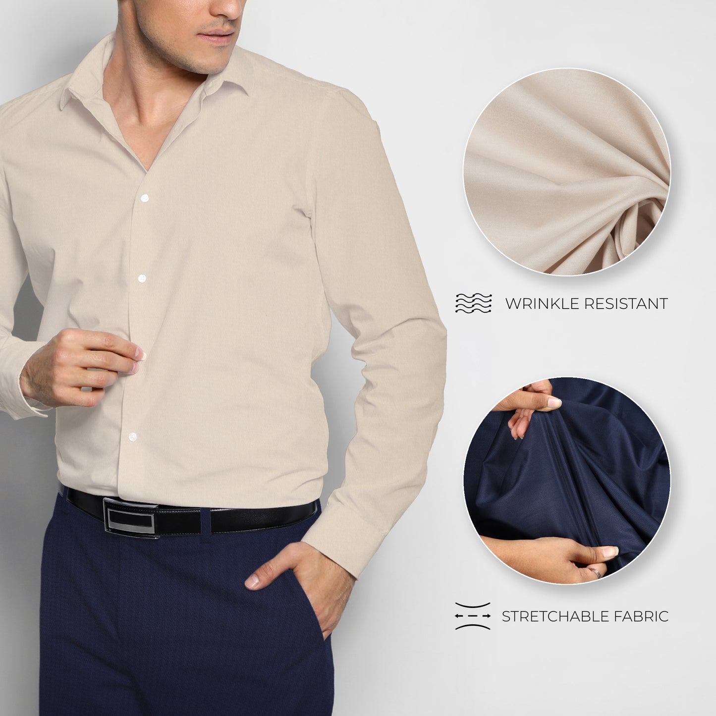 Men's Unstitched Shirt and Pant Fabric Combo in Gifting Case