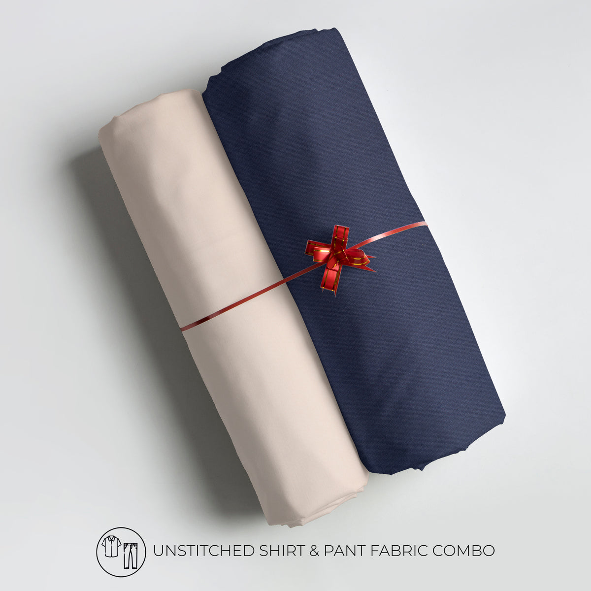 Men's Unstitched Shirt and Pant Fabric Combo in Gifting Case