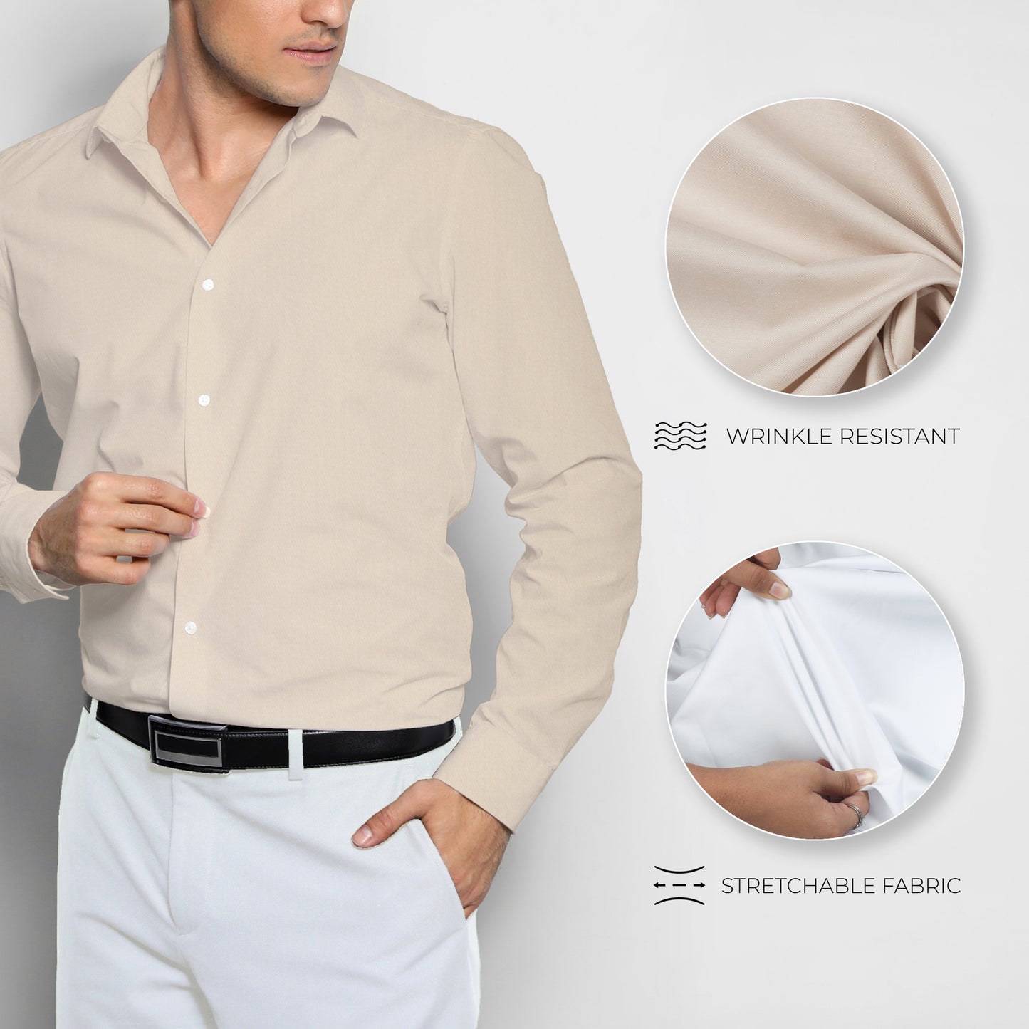 Men's Unstitched Shirt and Pant Fabric Combo in Gifting Case