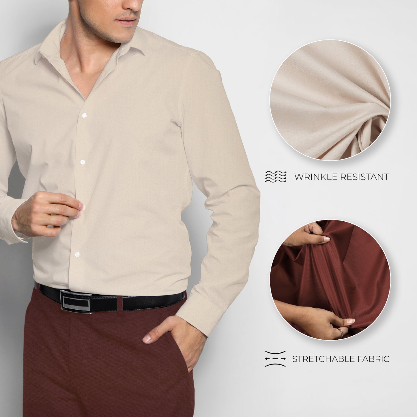 Men's Unstitched Shirt and Pant Fabric Combo in Gifting Case