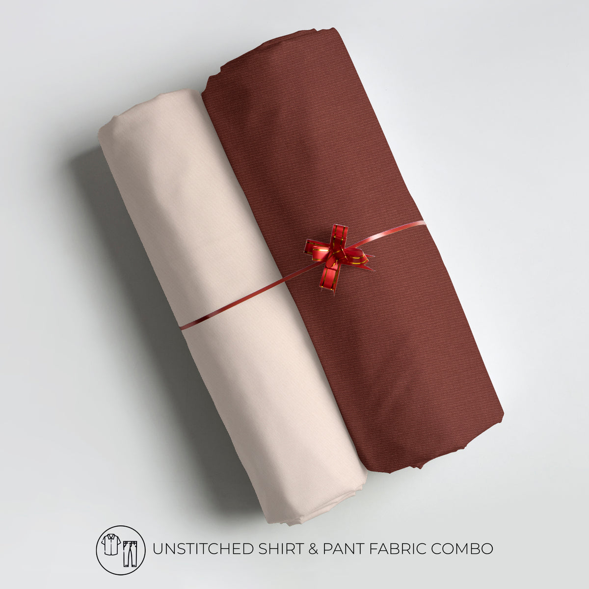 Men's Unstitched Shirt and Pant Fabric Combo in Gifting Case