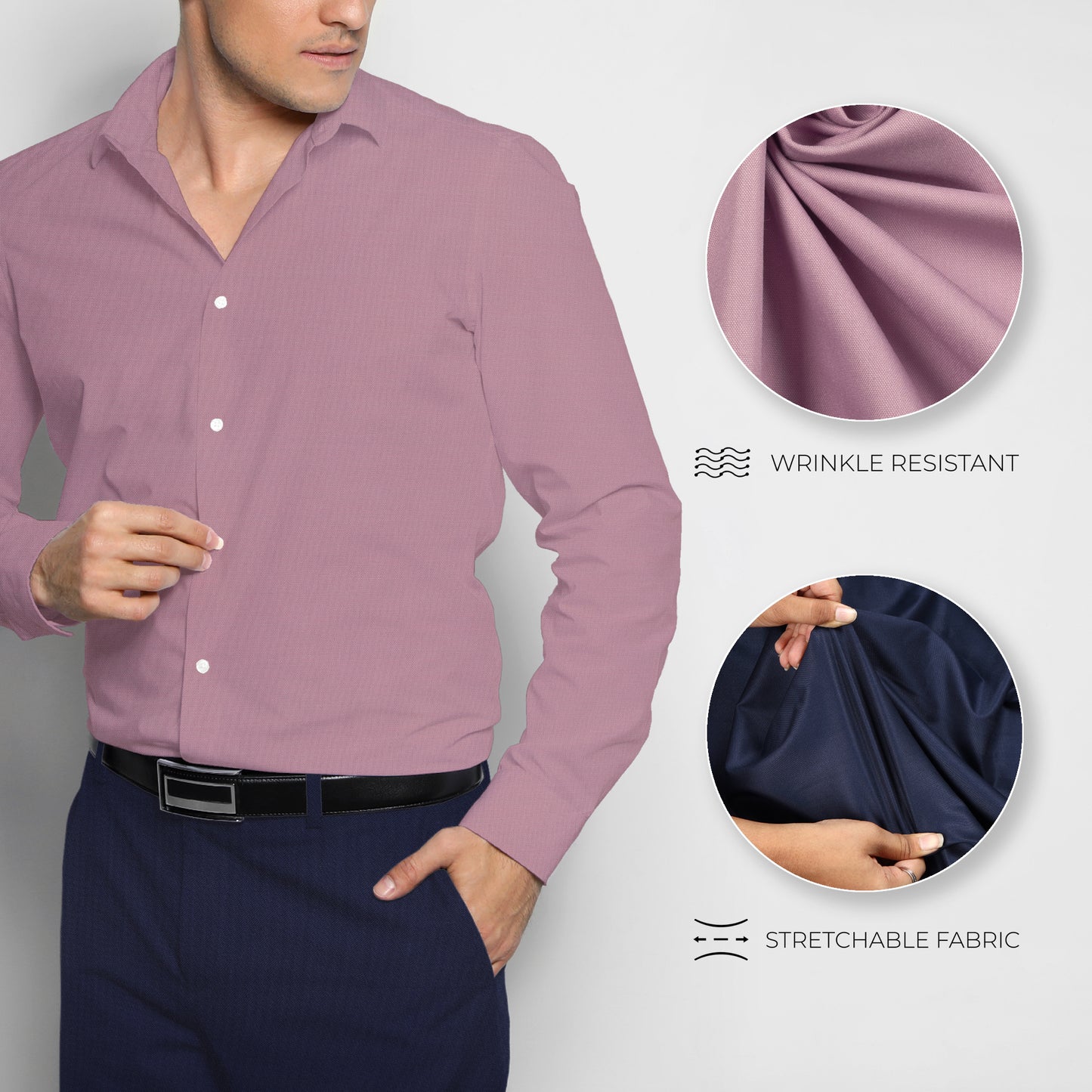 Men's Unstitched Shirt and Pant Fabric Combo in Gifting Case