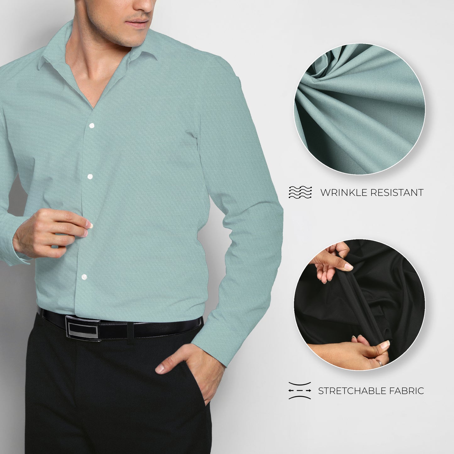 Men's Unstitched Shirt and Pant Fabric Combo in Gifting Case