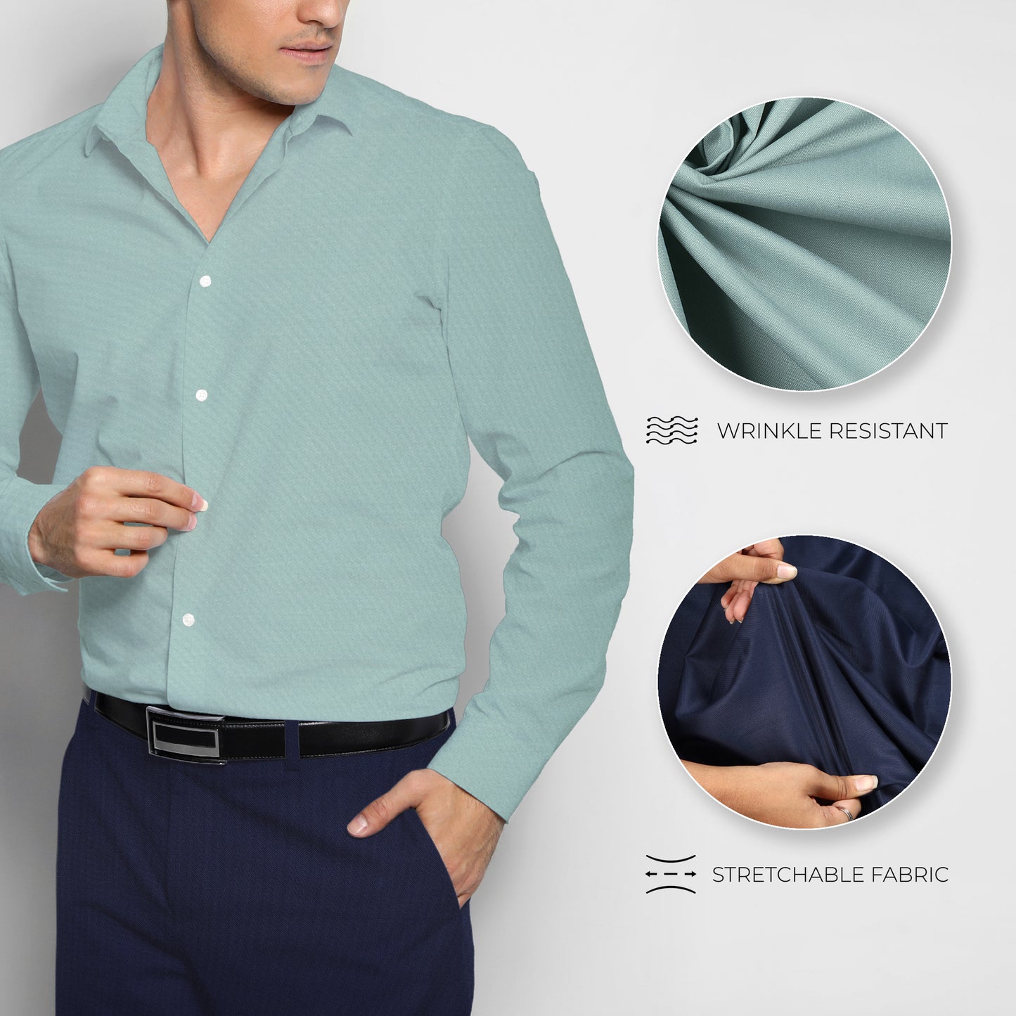 Men's Unstitched Shirt and Pant Fabric Combo in Gifting Case