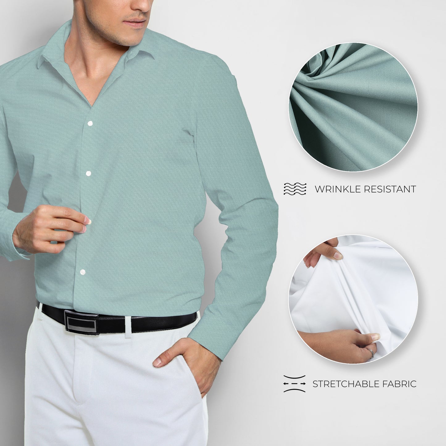 Men's Unstitched Shirt and Pant Fabric Combo in Gifting Case