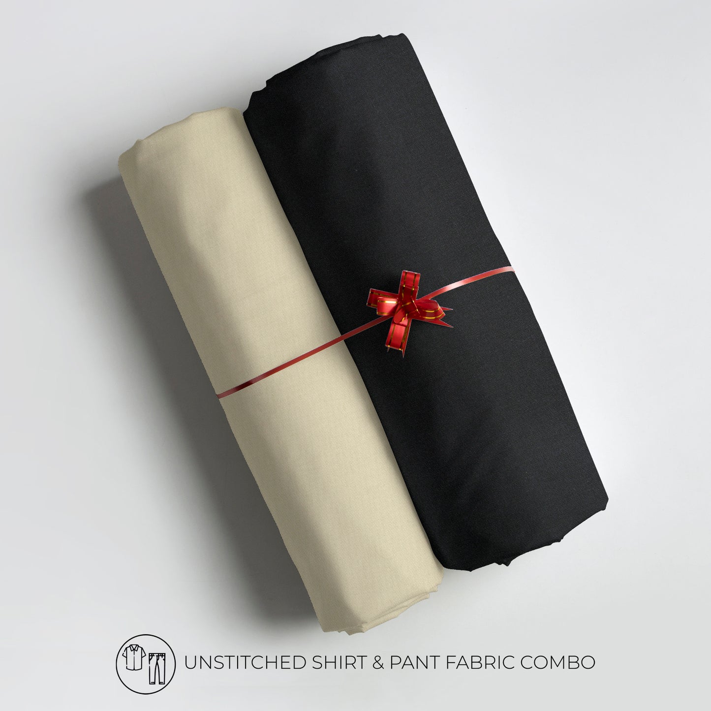 Men's Unstitched Shirt And Pant Fabric Combo In Gift Carrying Case