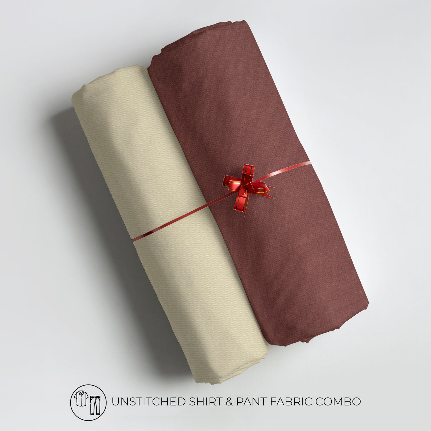 Men's Unstitched Shirt And Pant Fabric Combo In Gift Carrying Case