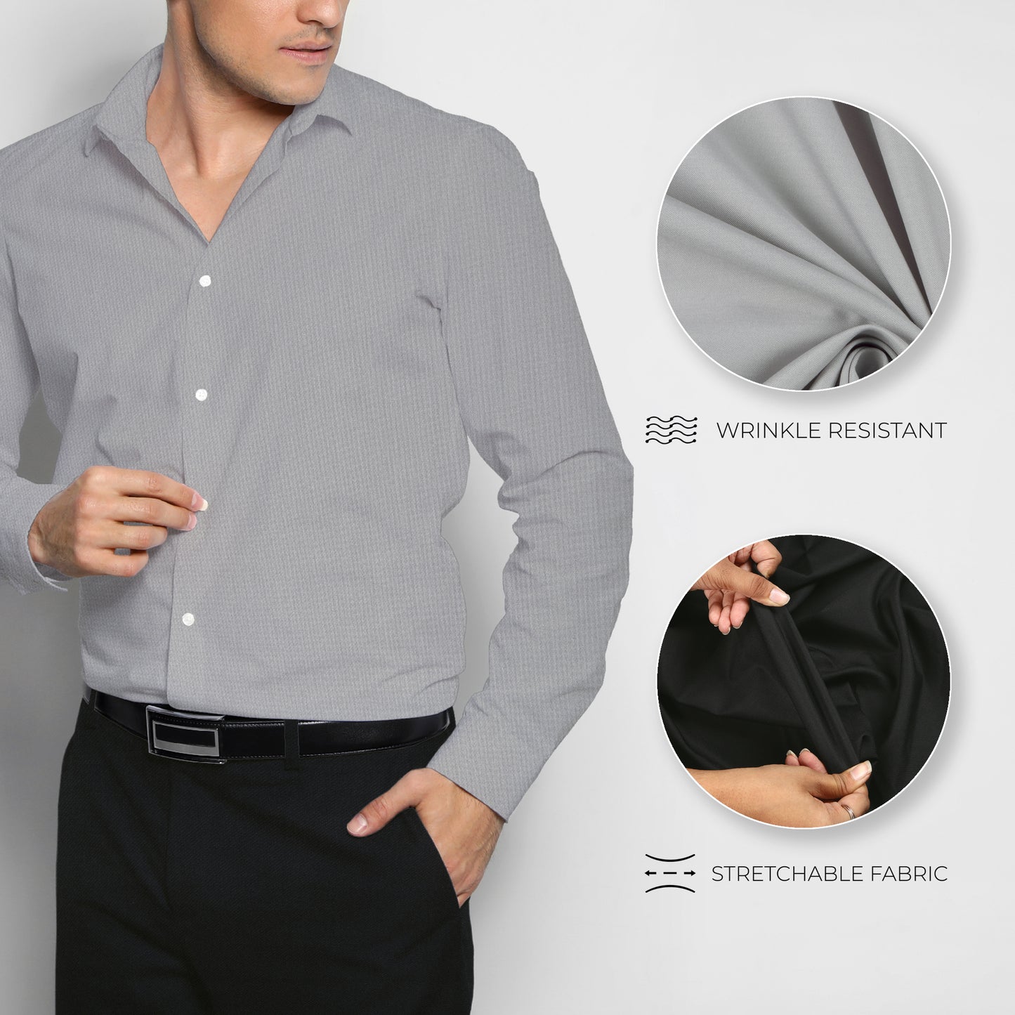 Men's Unstitched Shirt and Pant Fabric Combo in Gifting Case
