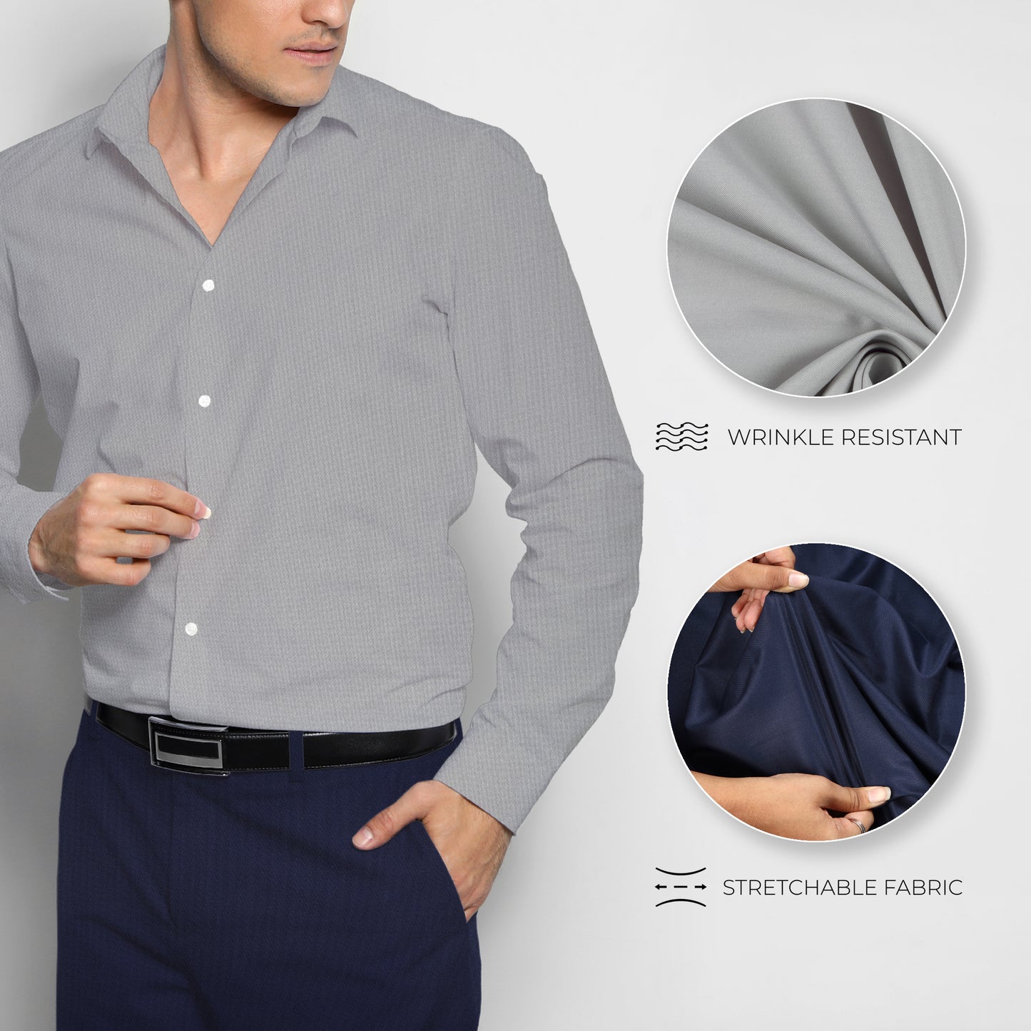 Men's Unstitched Shirt and Pant Fabric Combo in Gifting Case