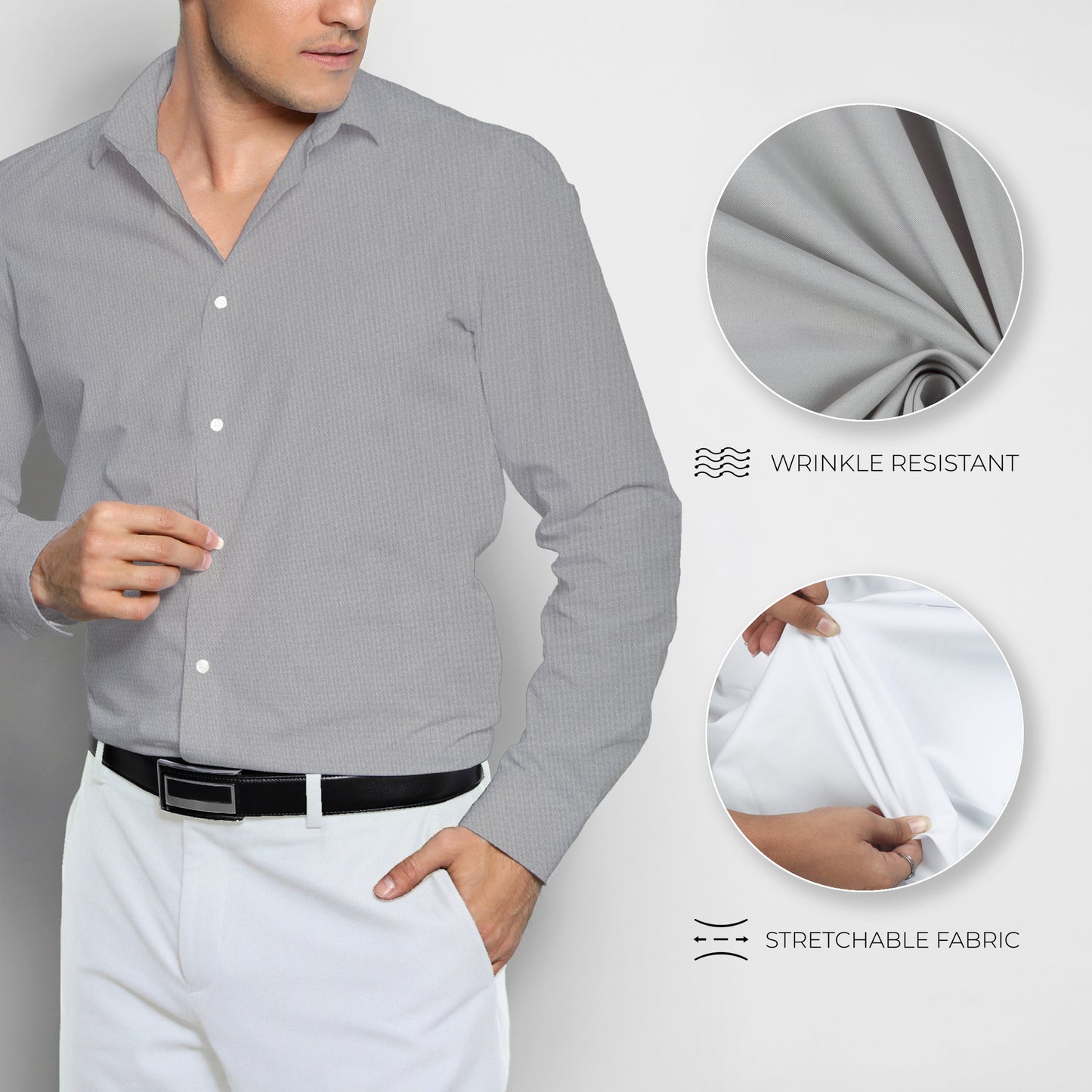 Men's Unstitched Shirt and Pant Fabric Combo in Gifting Case