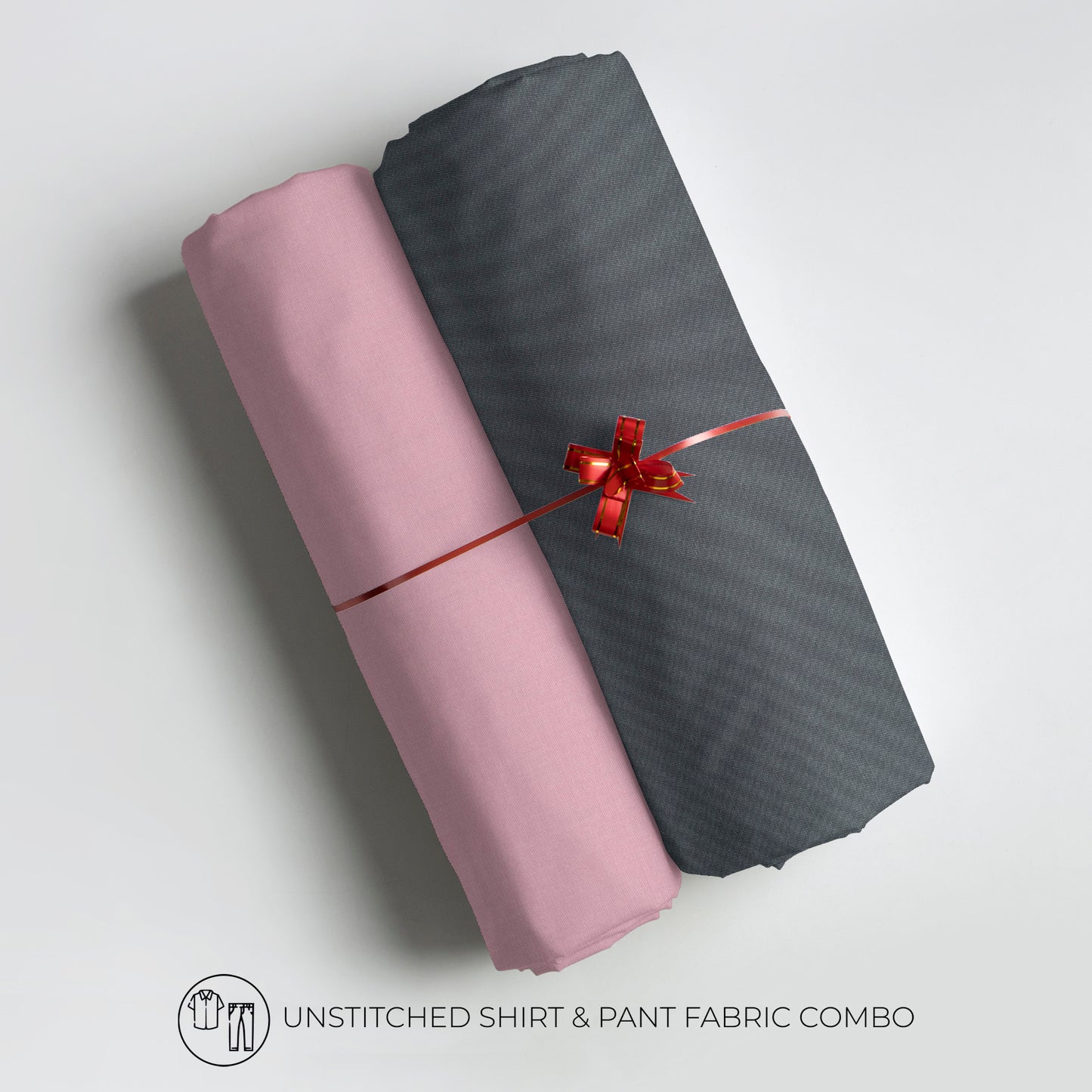 Men's Unstitched Shirt And Pant Fabric Combo In Gift Carrying Case