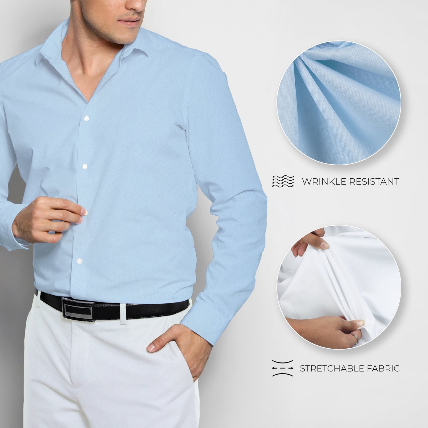 Men's Unstitched Shirt and Pant Fabric Combo in Gifting Case
