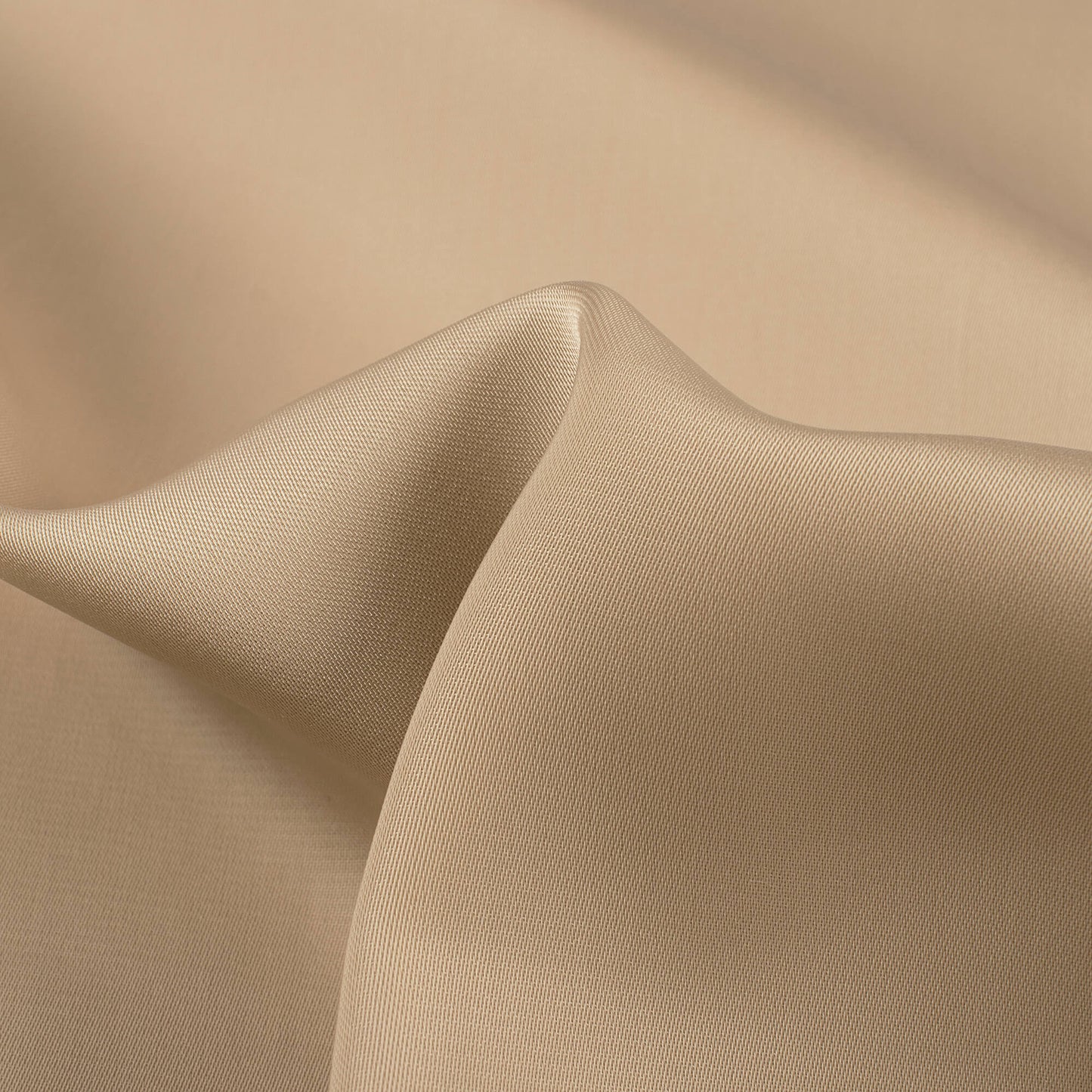 Sand Beige Plain Imported Satin Fabric