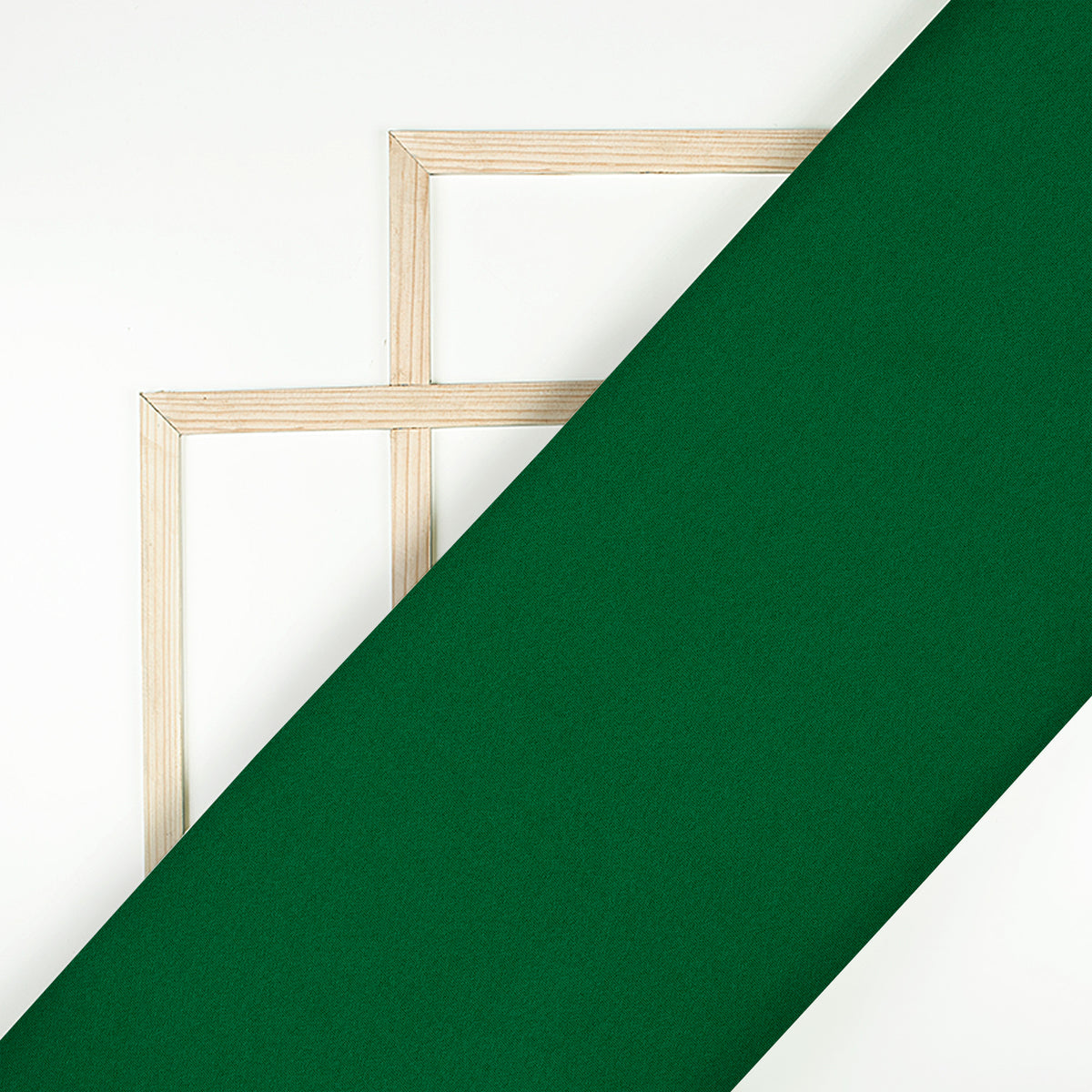 Fun Green Plain Moss Georgette Fabric (Width 54 Inches)