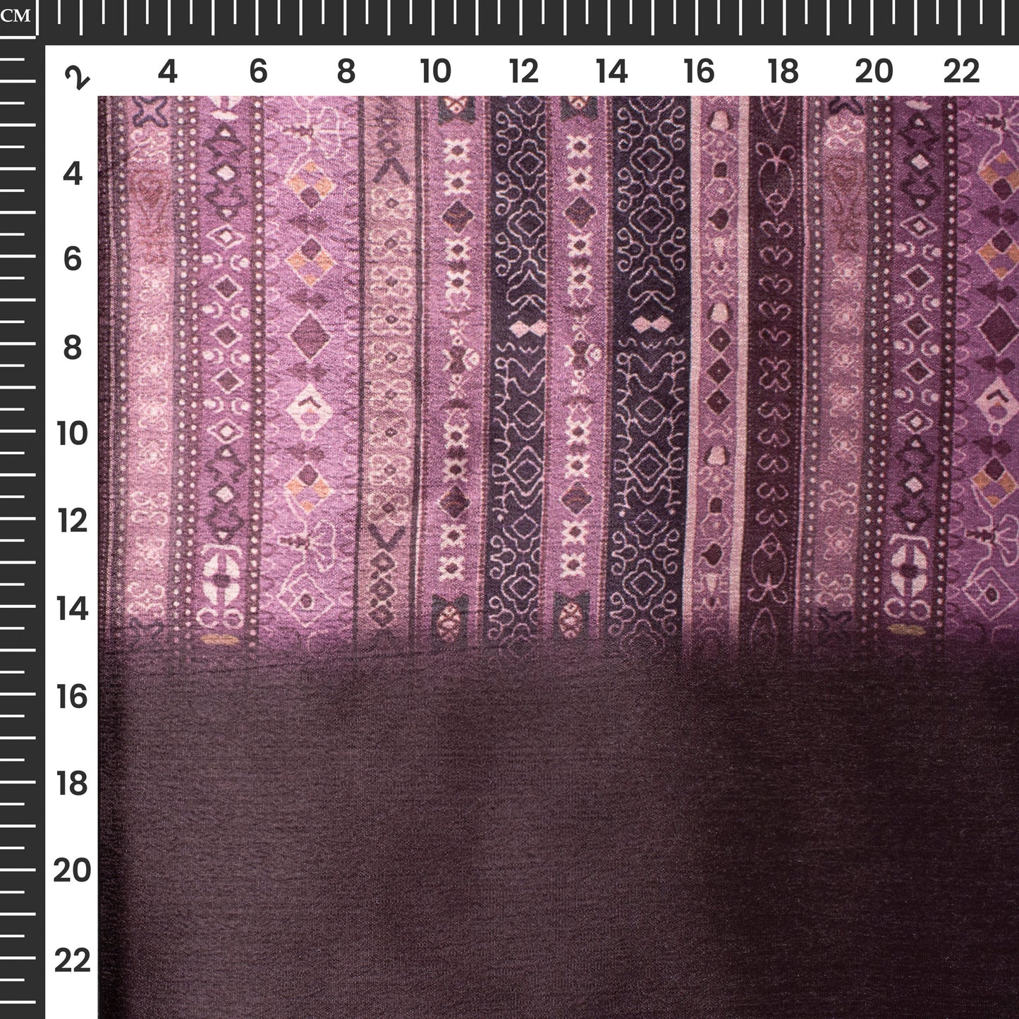 Geogeous Stripes Digital Print Poly Chinnon Chiffon Fabric