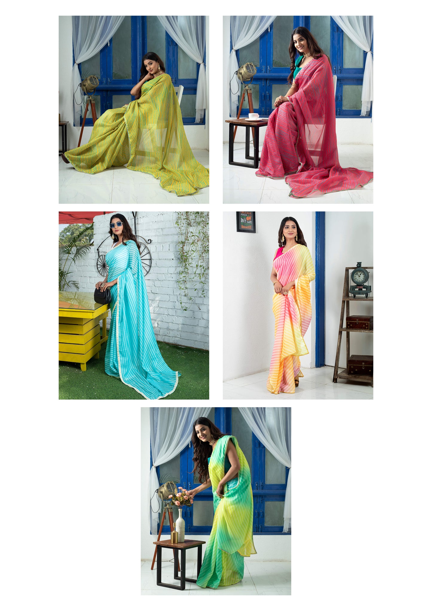 Premium Kota Doria Sarees Catalogue For Wholesale