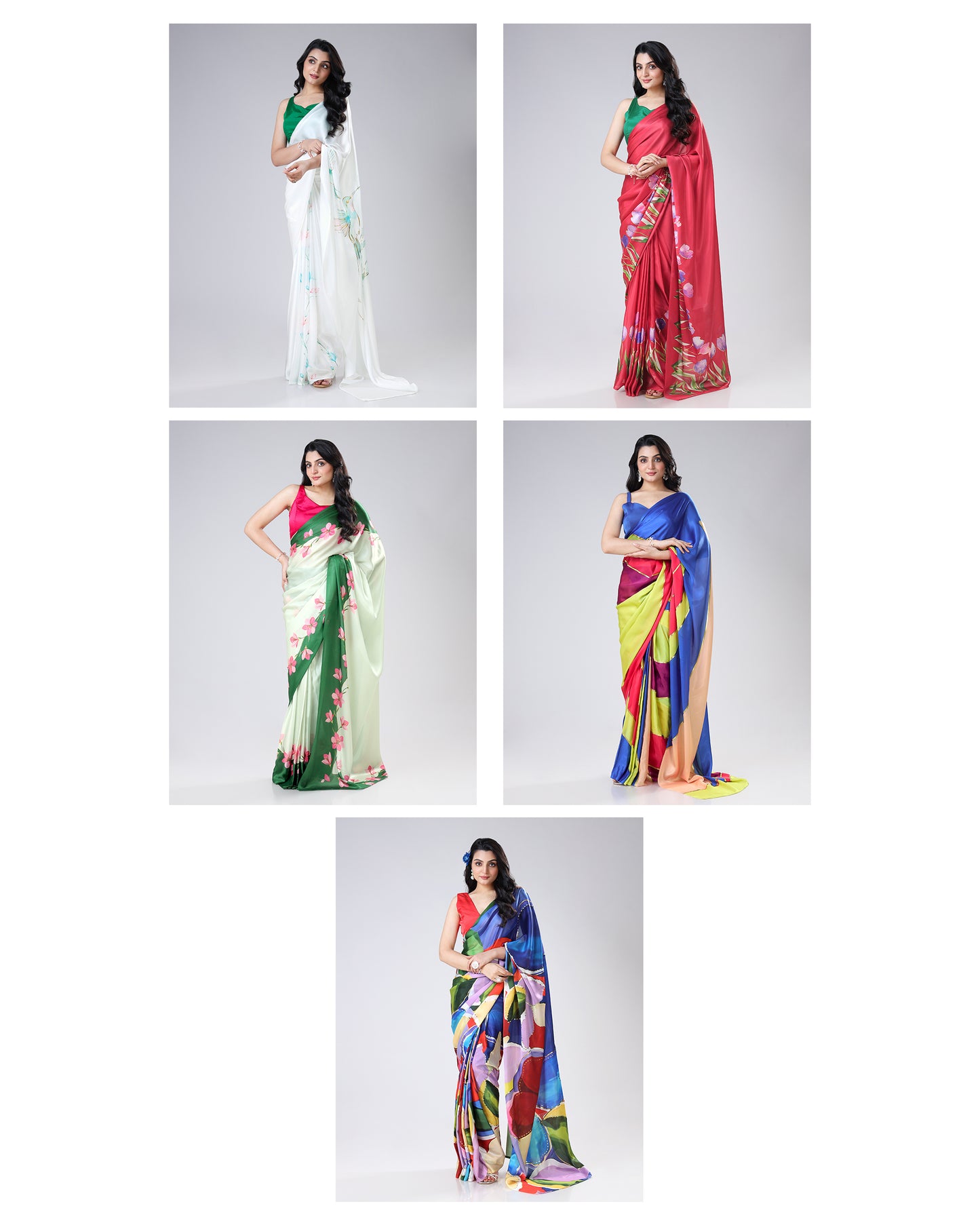 Exclusive Foil Work Sarees Wholesale Catalogue (Set Of 5 Sarees)