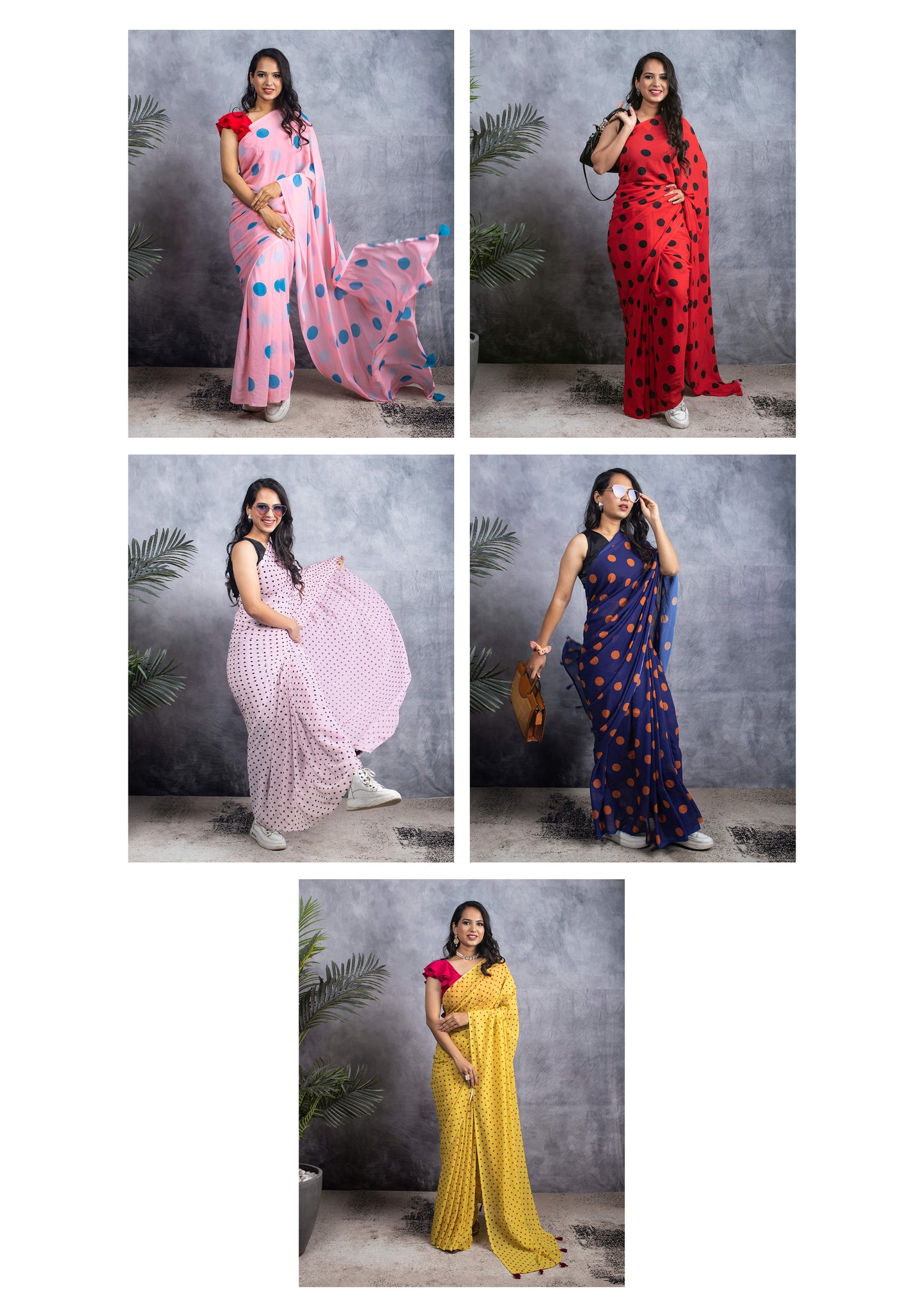 Flowing Georgette Elegance Saree Catalogue For Wholesale