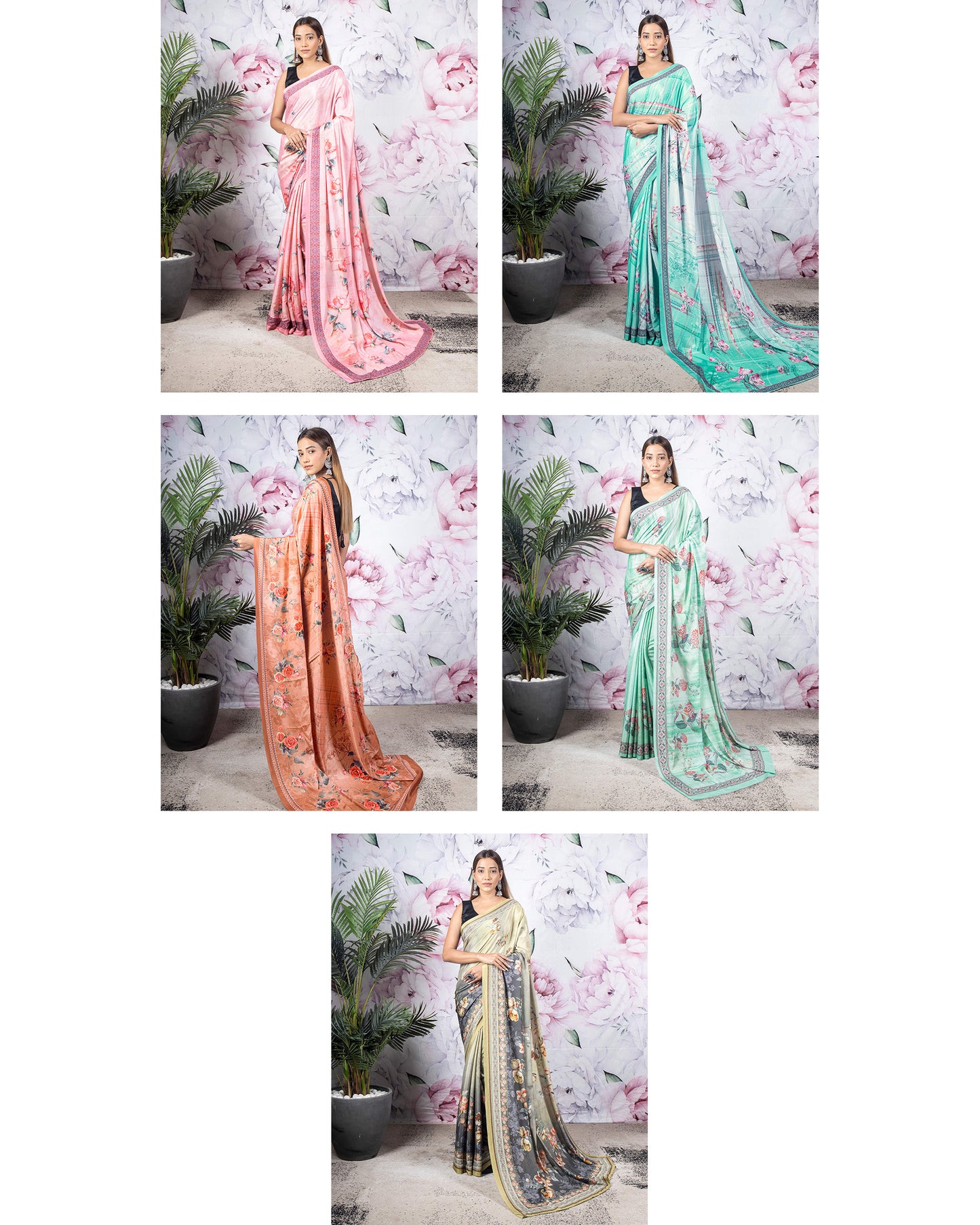 Silky Crepe Elegance Saree Catalogue For Wholesale