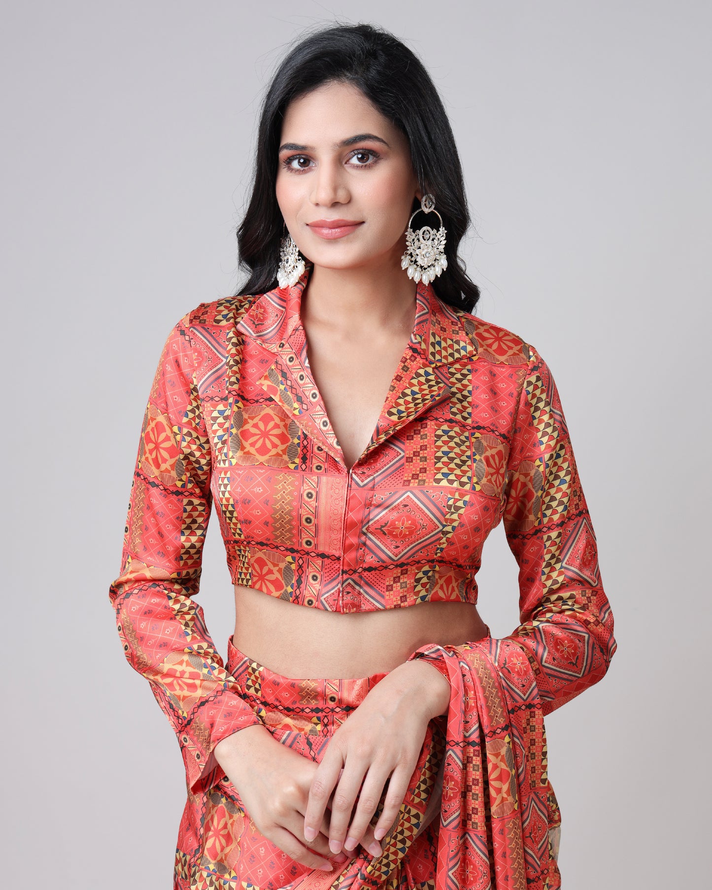 Authentic Traditional Collar Neck Blouse
