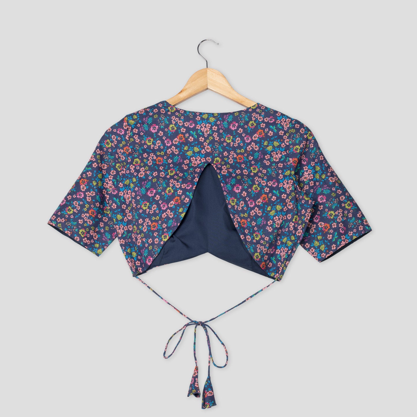 Beautiful Floral V Neck Cotton Blouse